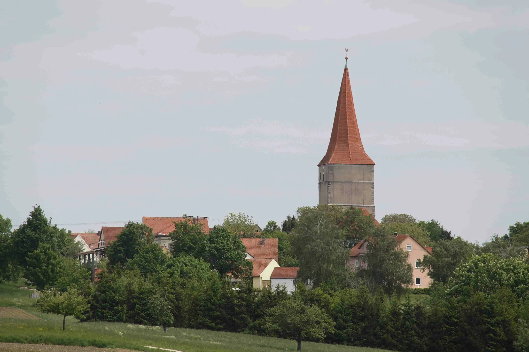Photo showing: Theilenhofen von Westen