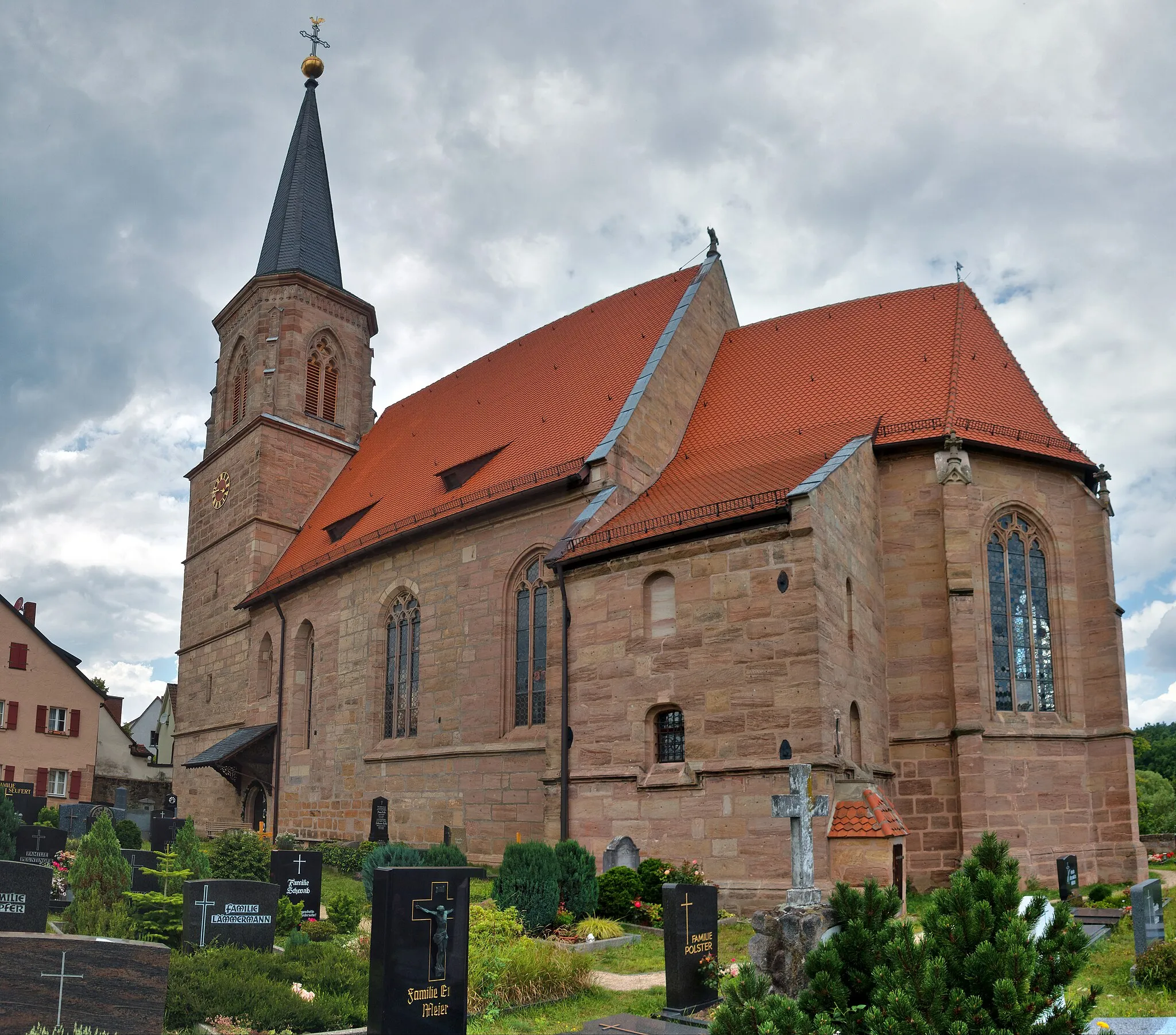 Photo showing: Evangelisch-lutherische Pfarrkirche St. Georg, Wendelstein, Baudenkmal, D-5-76-151-34