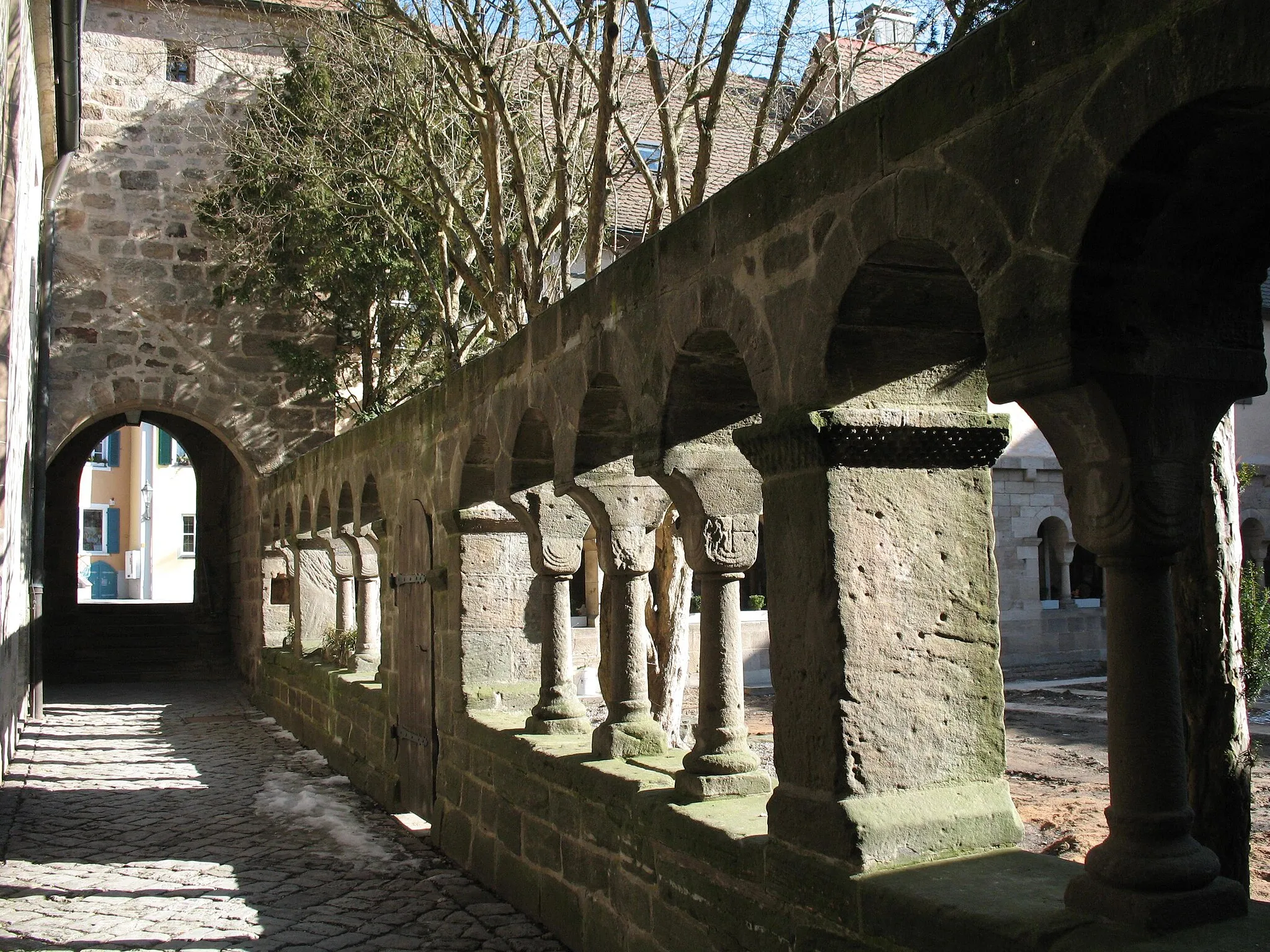 Photo showing: Cloister in Feuchtwangen in Bavaria, Germany