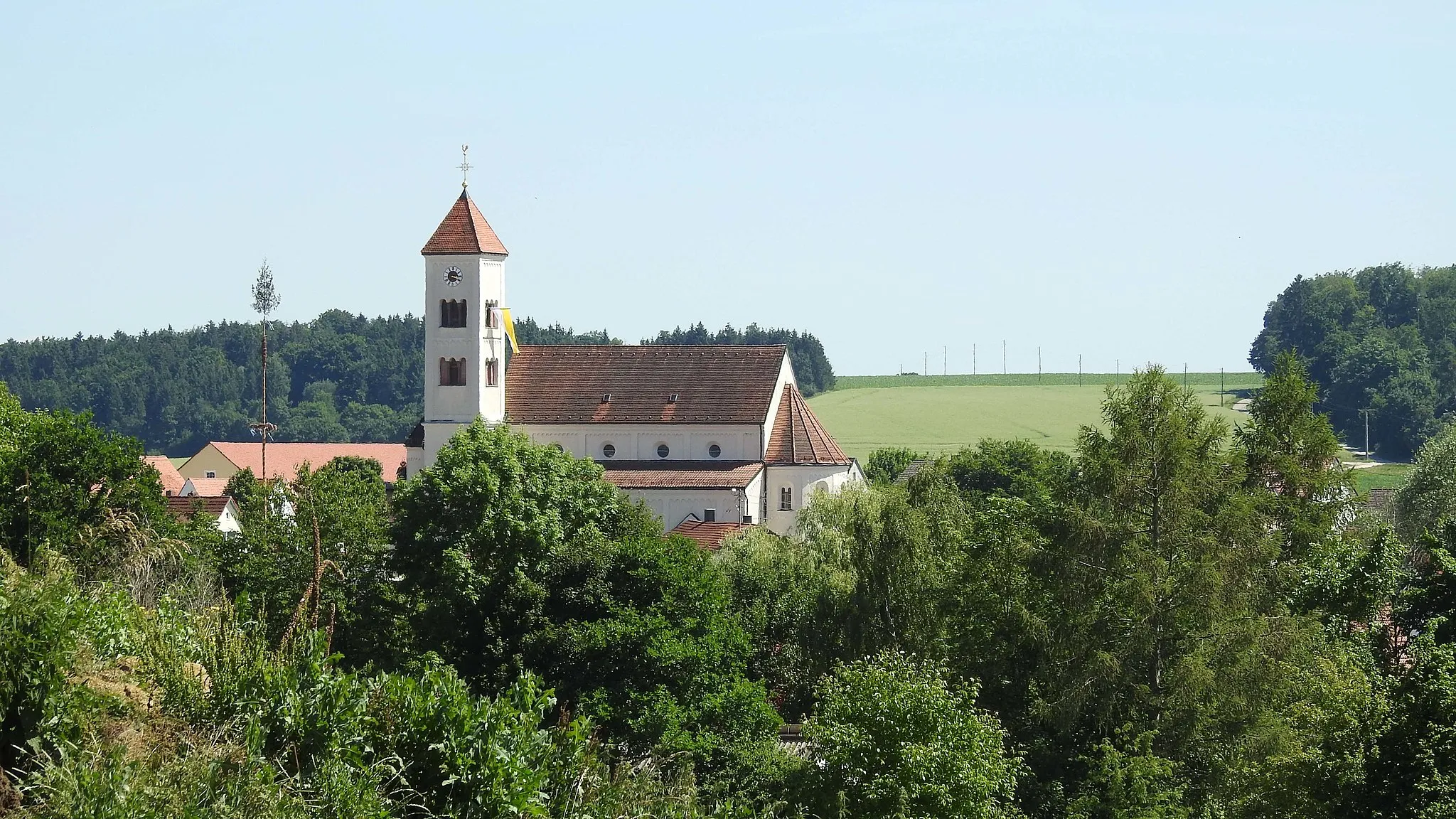 Photo showing: Tagmersheim von Nordwesten
