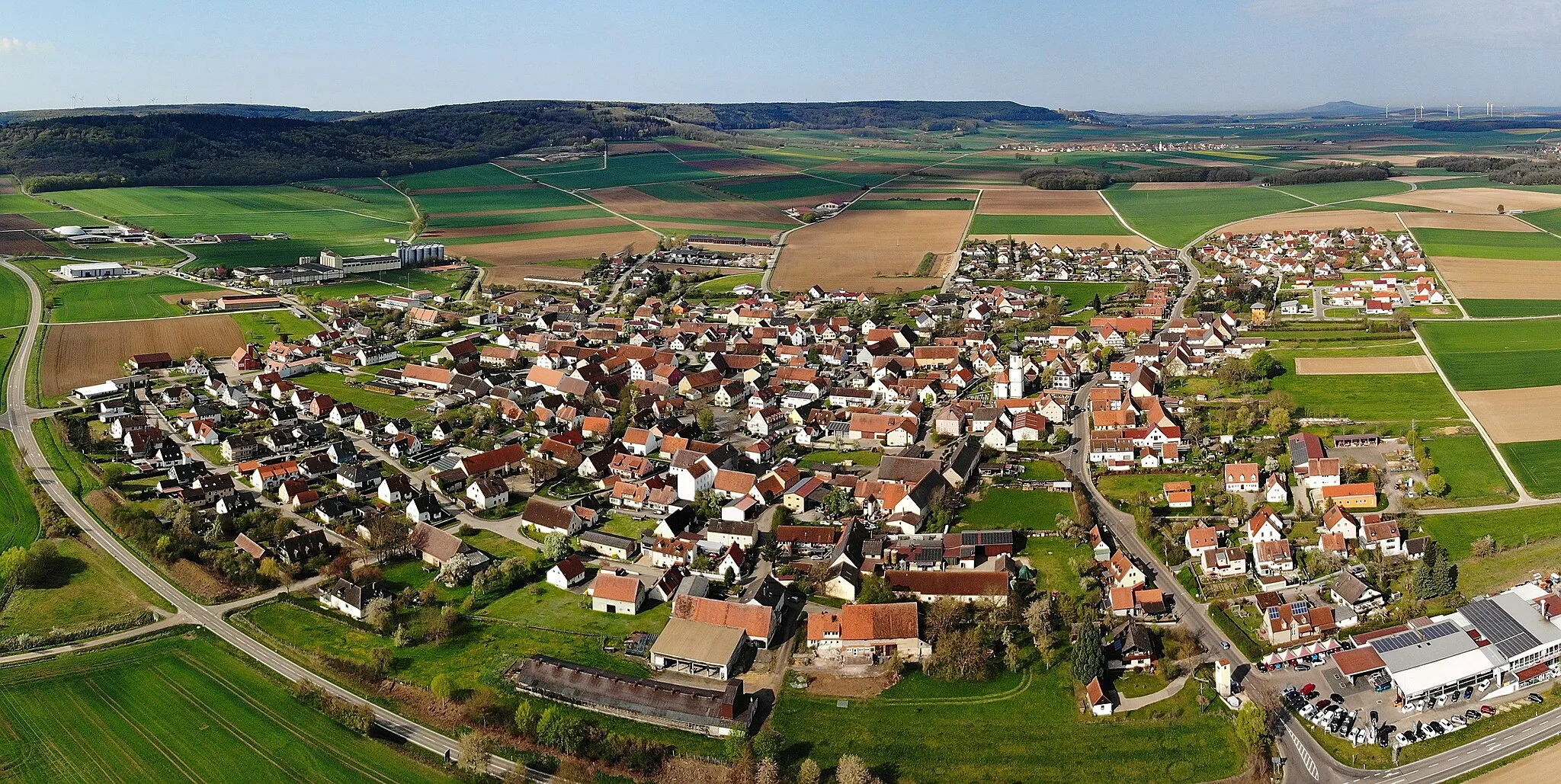 Photo showing: Dittenheim Panorama Luftaufnahme (2020)