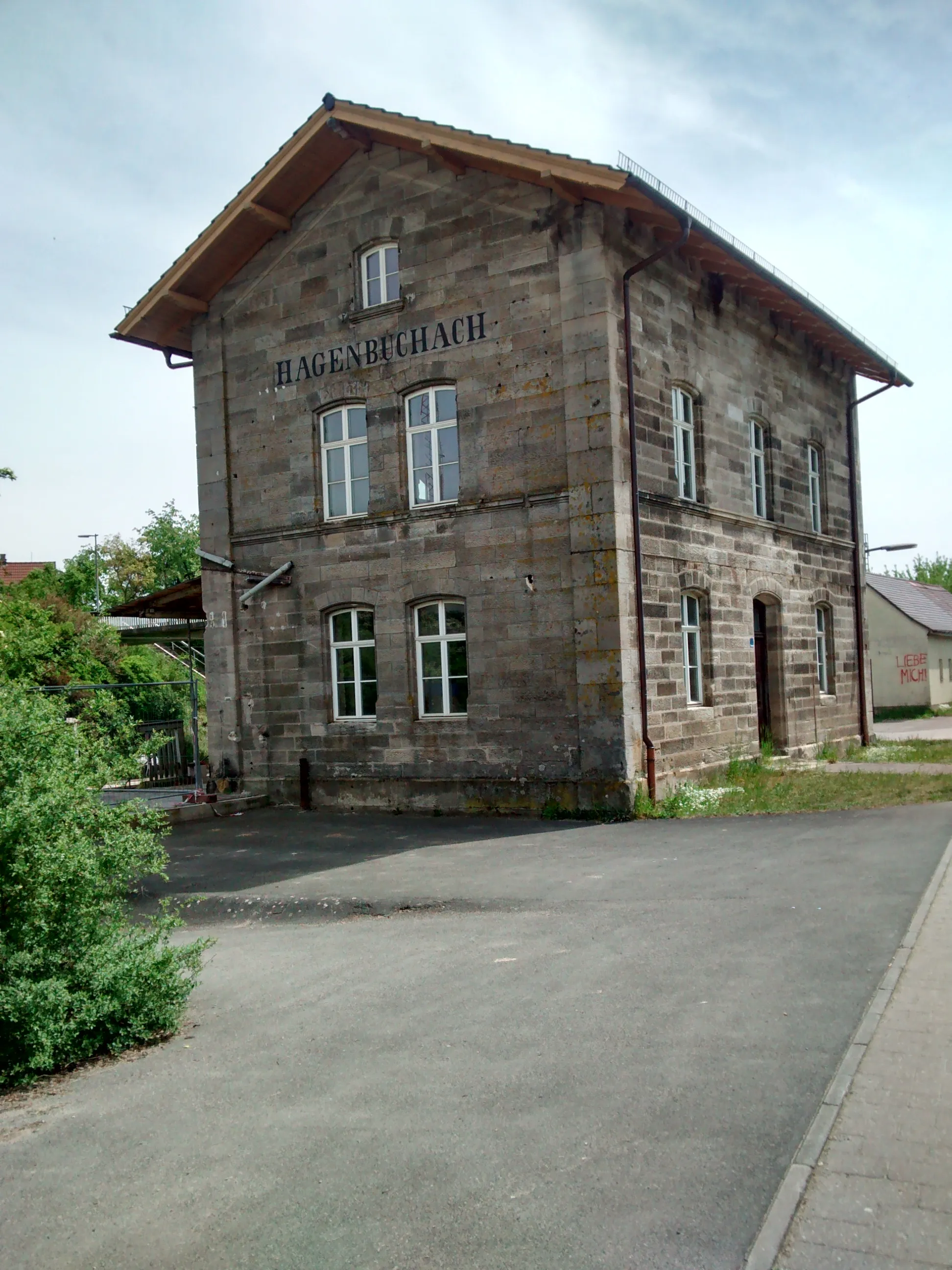 Photo showing: Bahnhof_Hagenbüchach