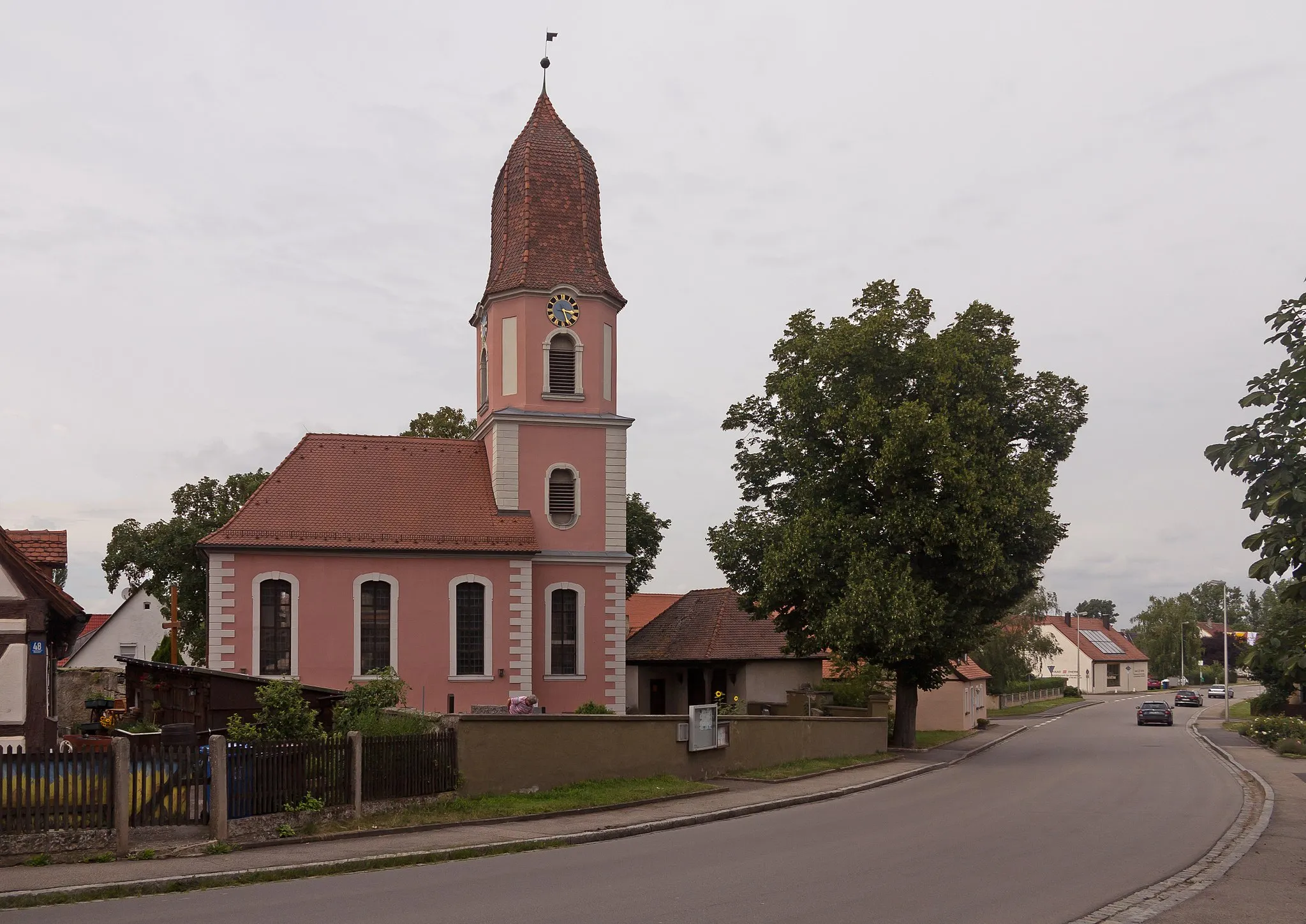 Photo showing: Oberndorf, church: die evangelisch-lutherische Kirche Sankt Kilian