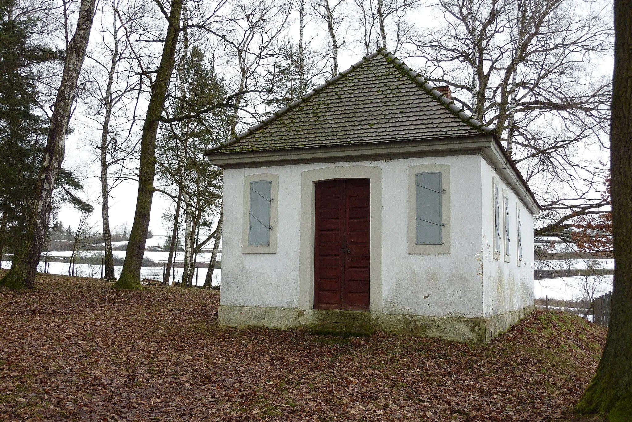 Photo showing: Jüdischer Friedhof Mühlhausen, Taharahaus