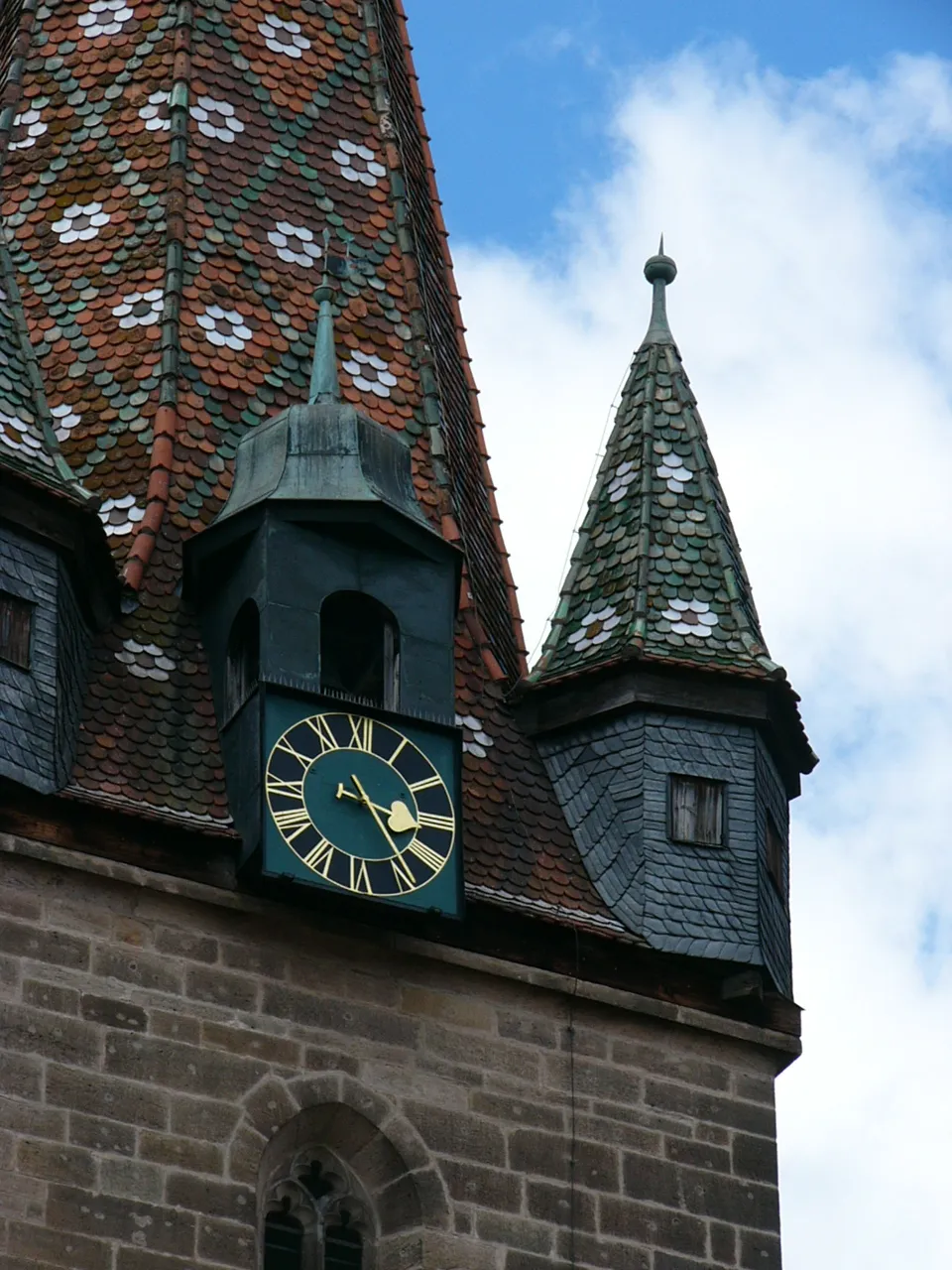 Photo showing: Kirchturmdach mit Schwachttürmchen in Dietenhofen