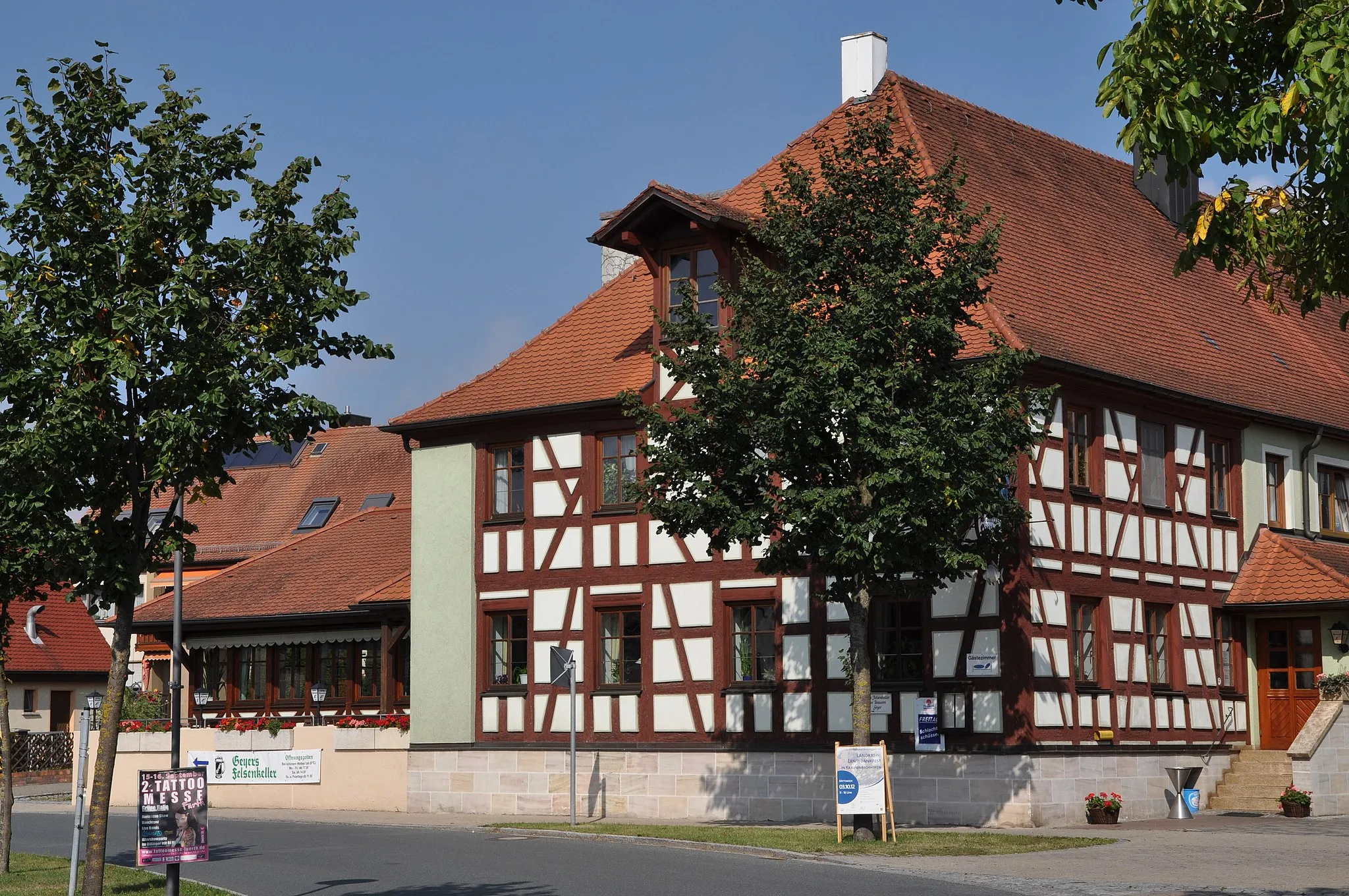 Photo showing: Brauerei Geyer, Walmdachbau, Fachwerk, 18./19. Jahrhundert