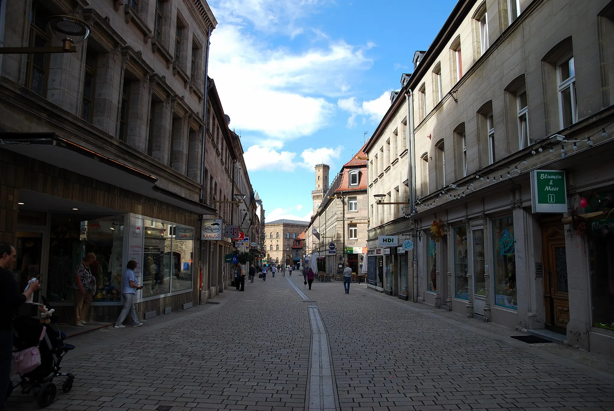 Photo showing: Fußgängerzone, Schwabacher Straße