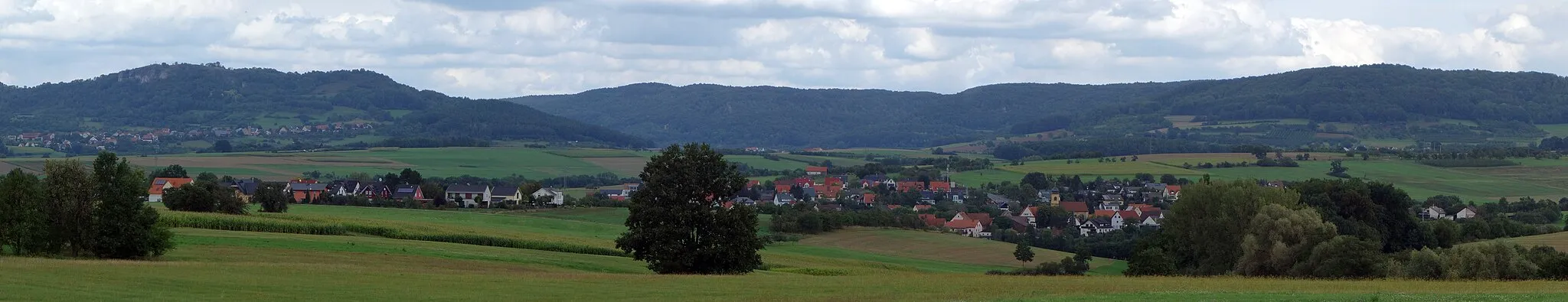 Photo showing: A panorama of Kunreuth, a village in northern Bavaria.