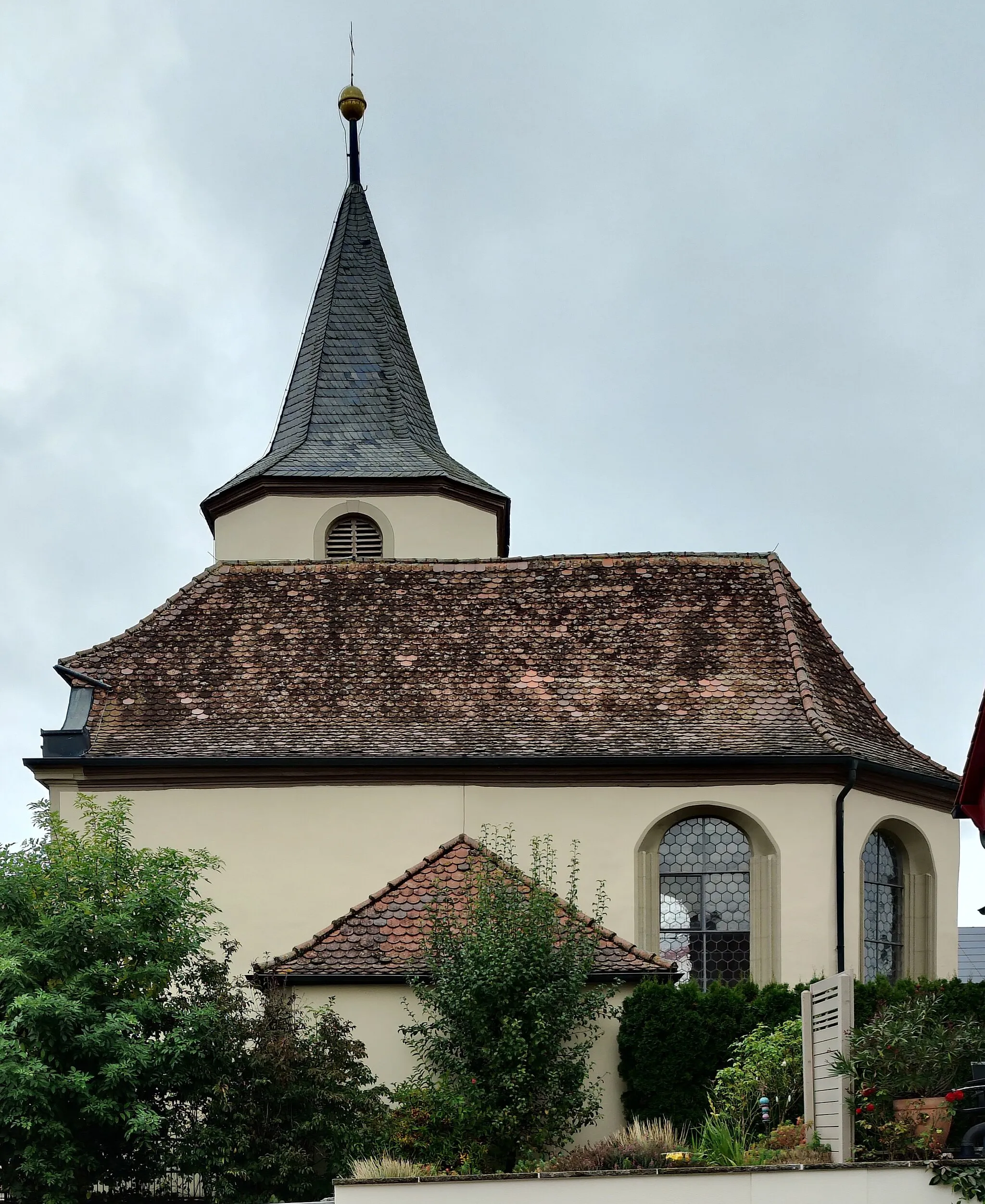 Photo showing: Katholische Pfarrkirche (ehemalige Klosterkirche) St. Marien Birklingen, Stadt Iphofen, Landkreis Kitzingen, Unterfranken, Bayern, Deutschland