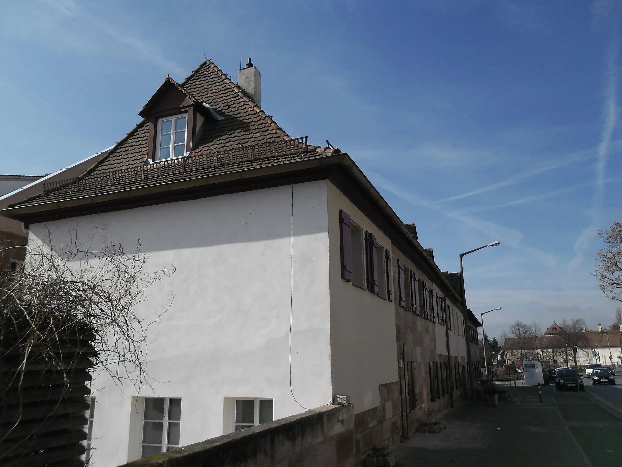 Photo showing: Zweigeschossiger Sandsteinquaderbau von 1699 mit Umbau und Aufstockung im Jahr 1732