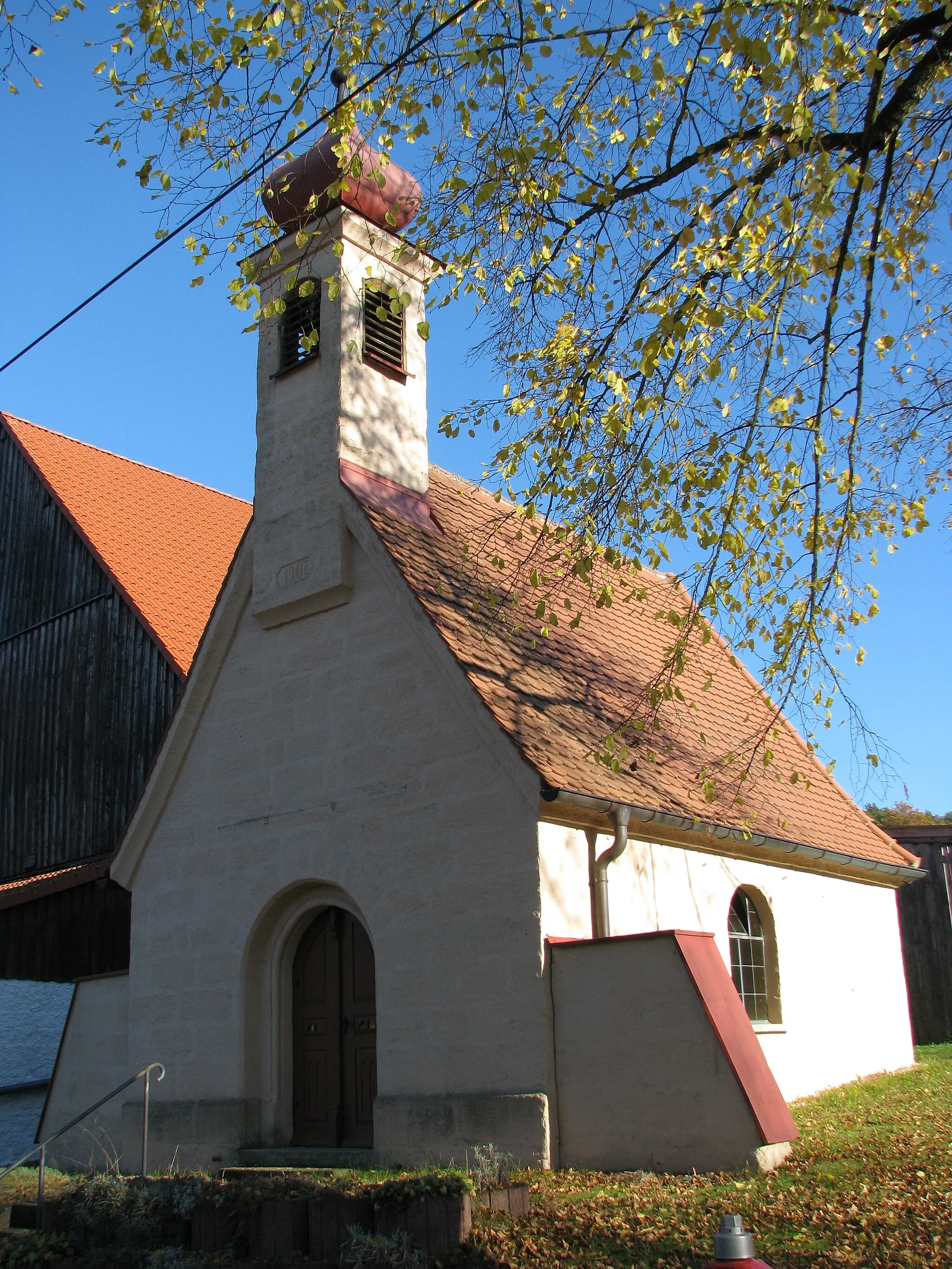 Photo showing: Eibach, Ortsteil von Hilpoltstein im mittelfränkischen Landkreis Roth, Katholische Ortskapelle