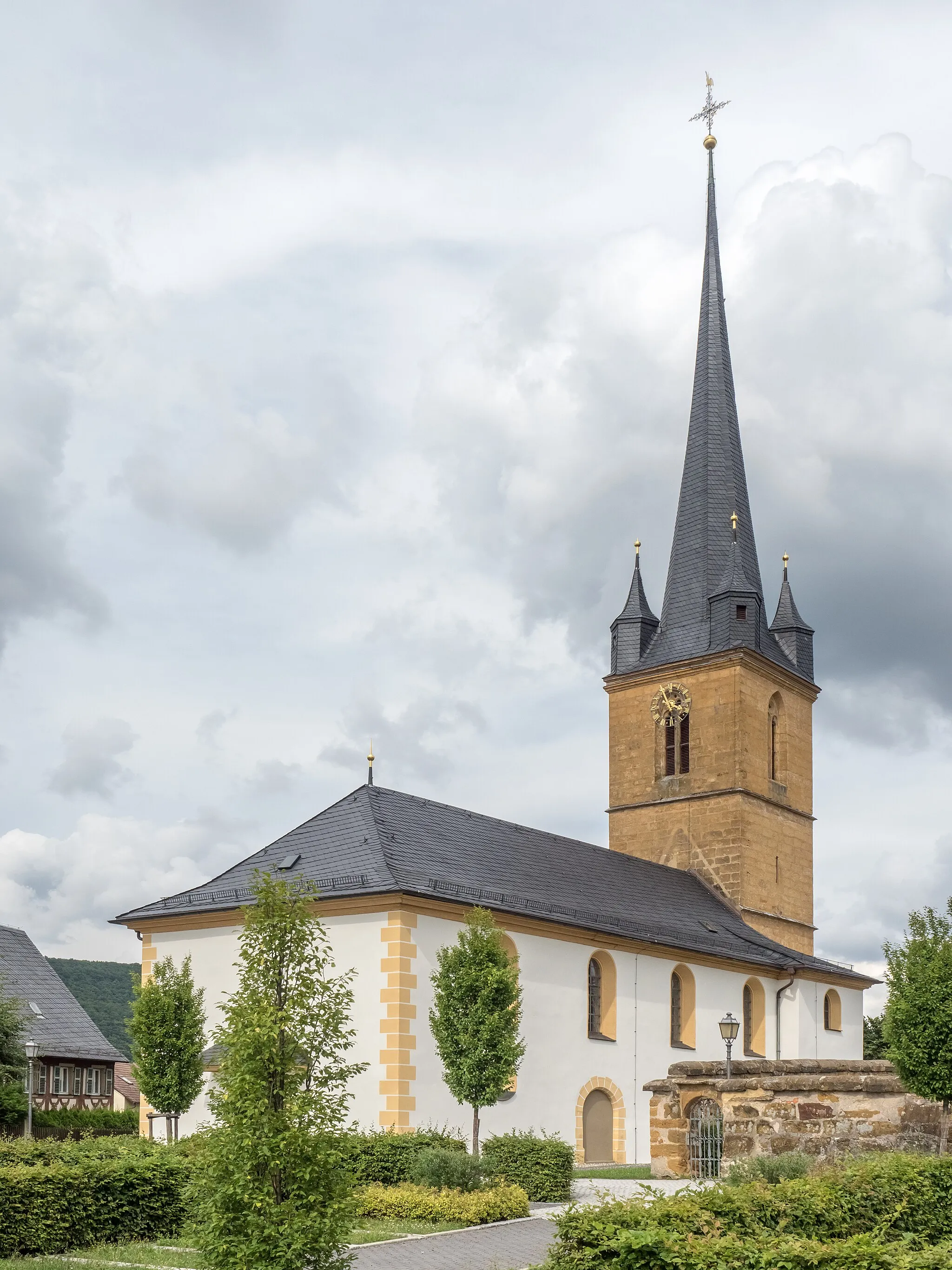 Photo showing: Parish church in Mistendorf in Upper Franconia