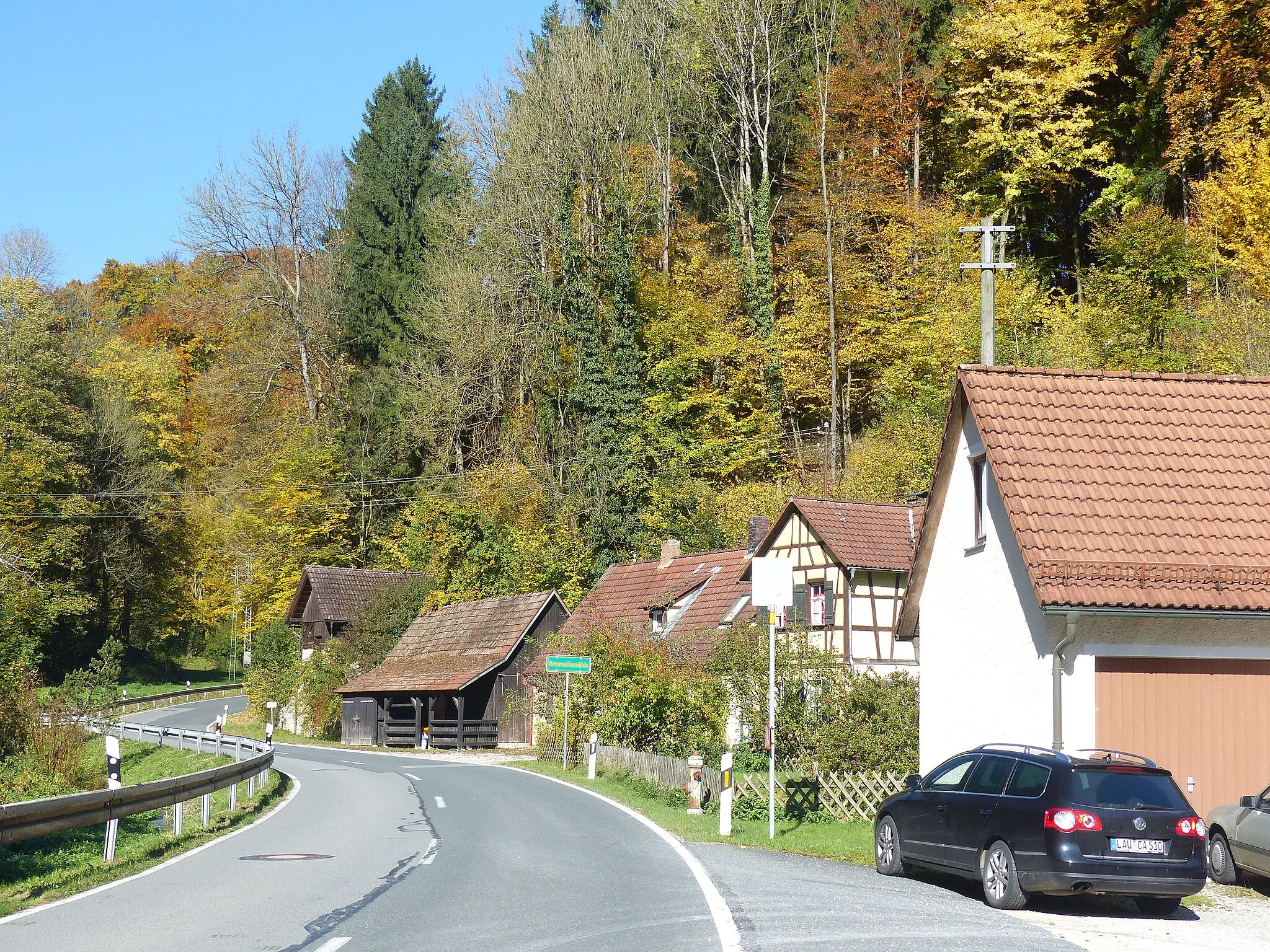 Photo showing: The hamlet Unternaifermühle, part of the municipality of Simmelsdorf