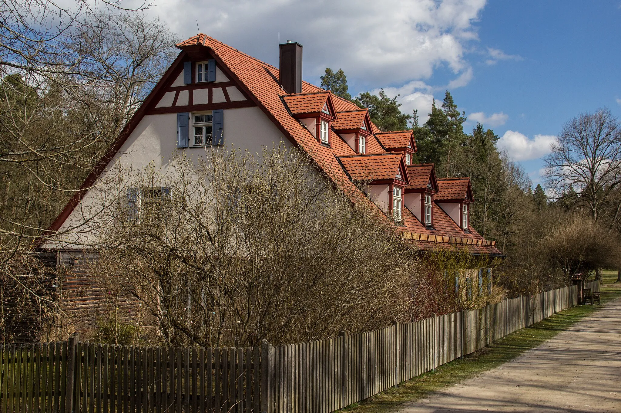 Photo showing: Ehemaliges Forsthaus, Nerreth, Wendelstein, Fachwerk