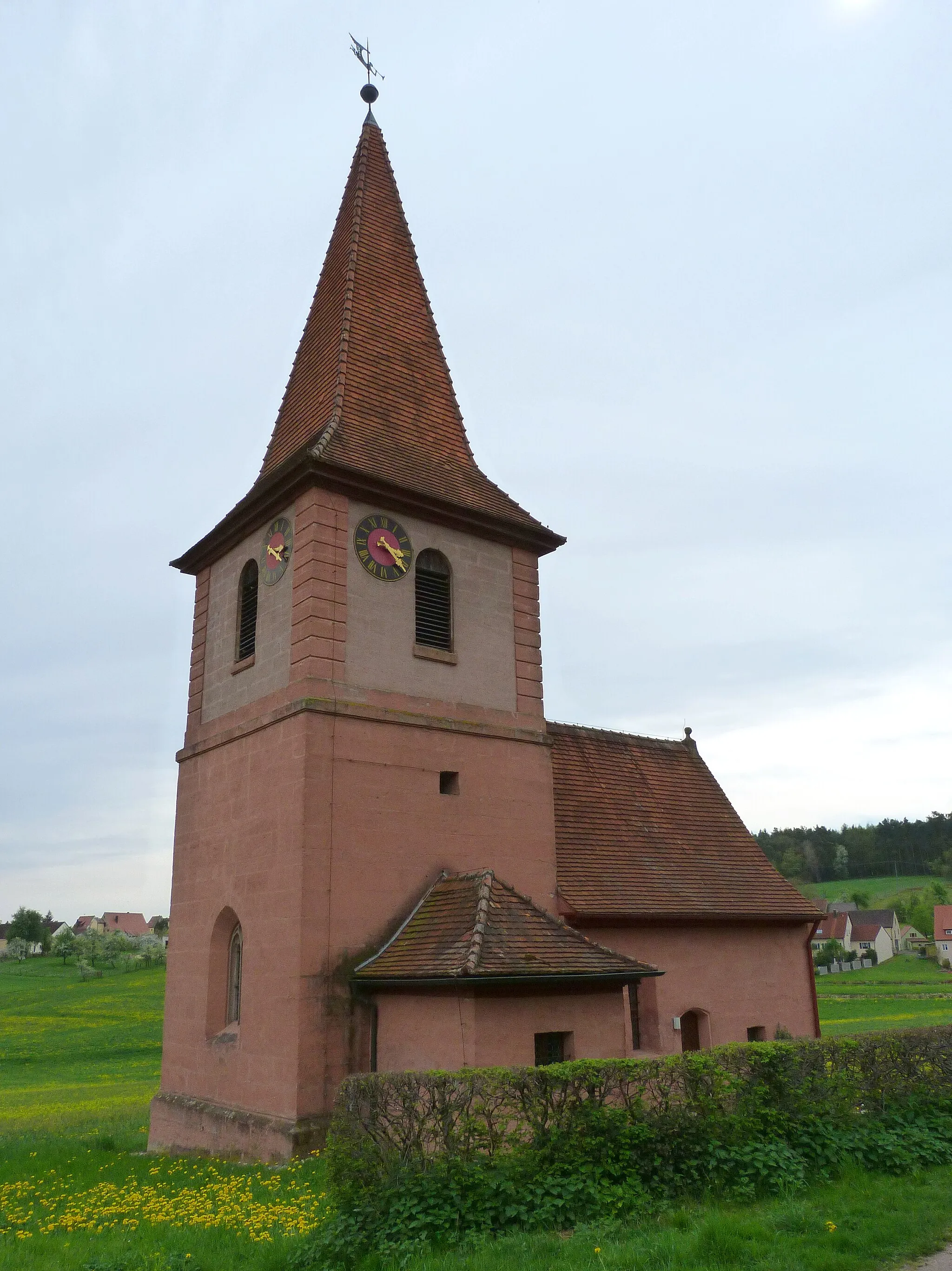 Photo showing: Kirche St. Oswald in Mäbenberg