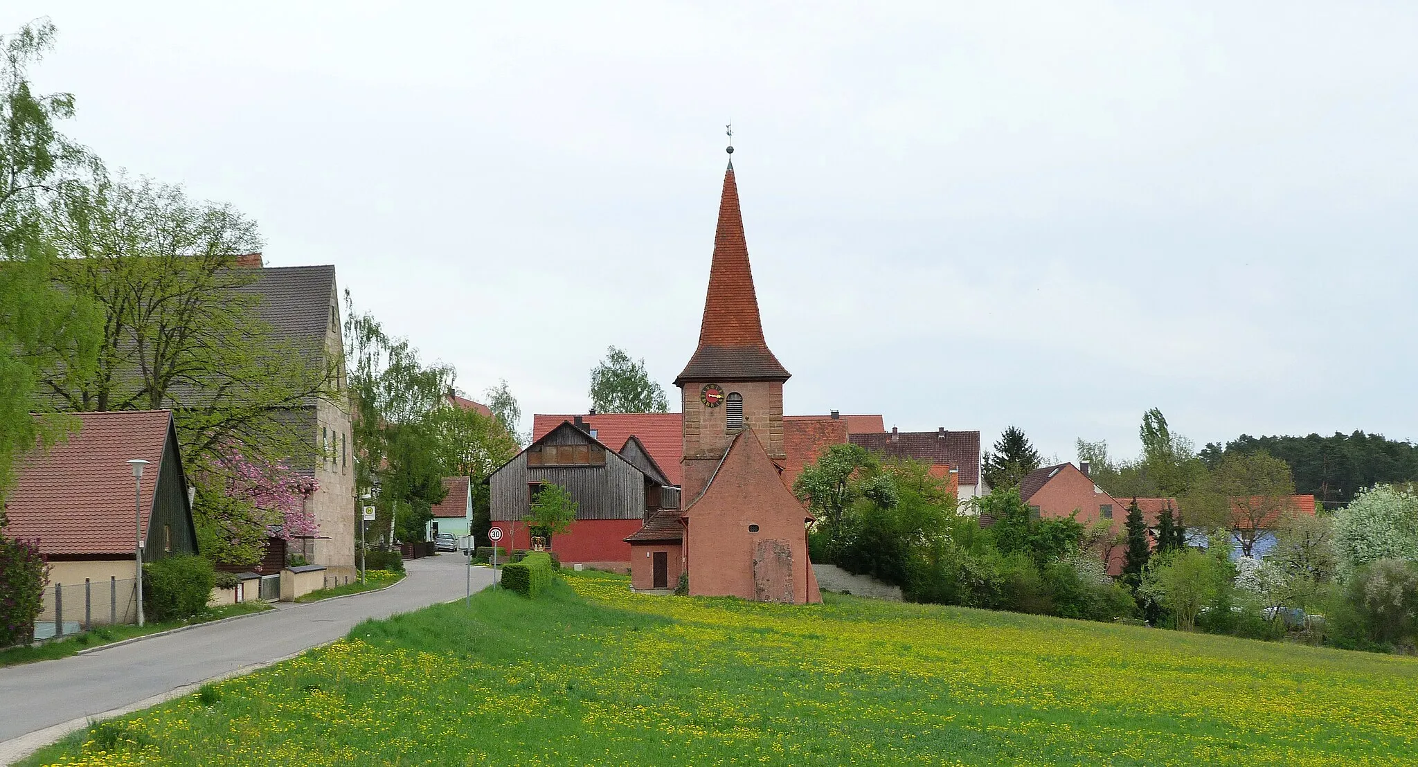 Photo showing: Kirche St. Oswald in Mäbenberg