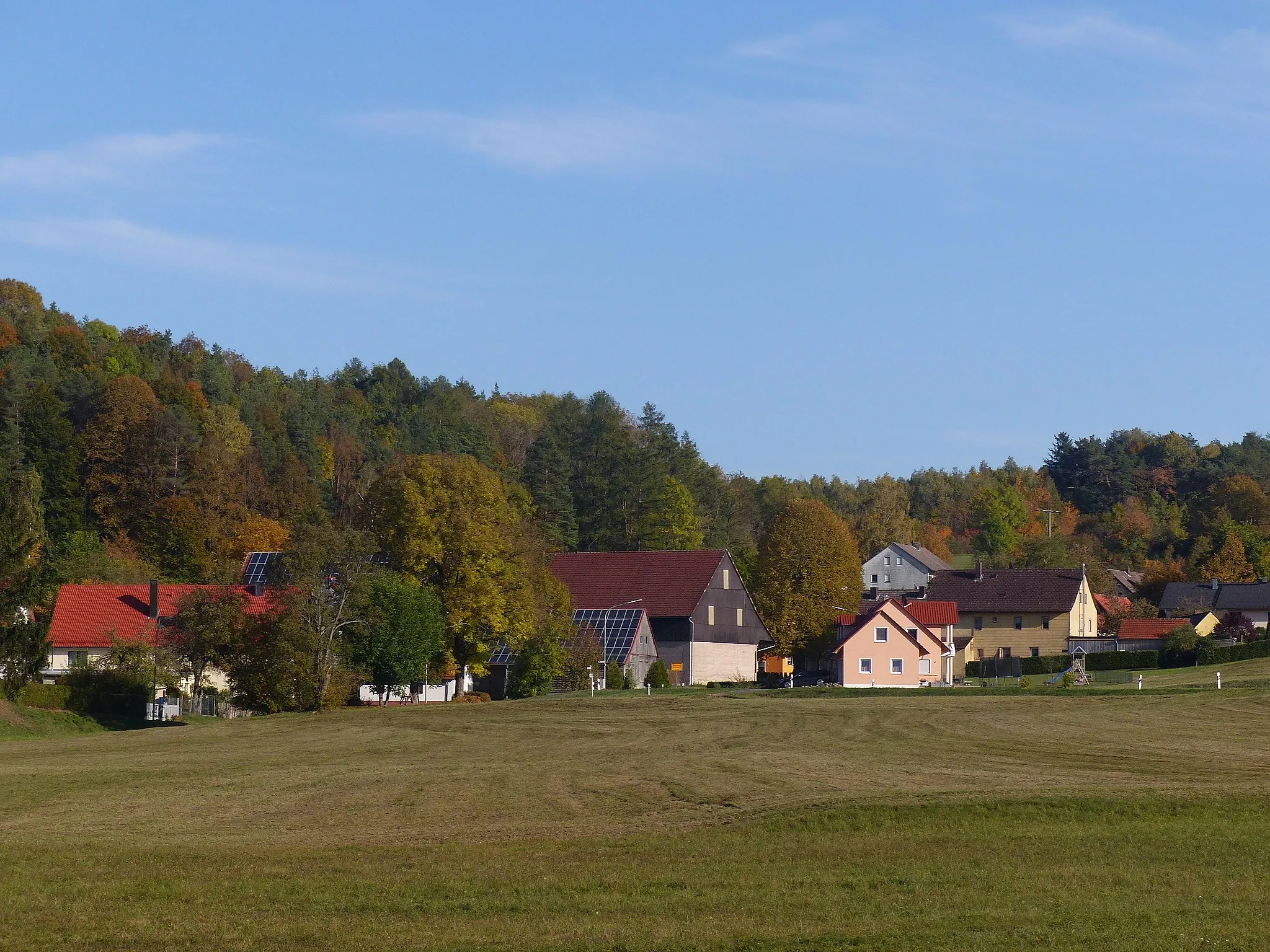 Photo showing: The village Willenberg, a district of the town of Pegnitz.