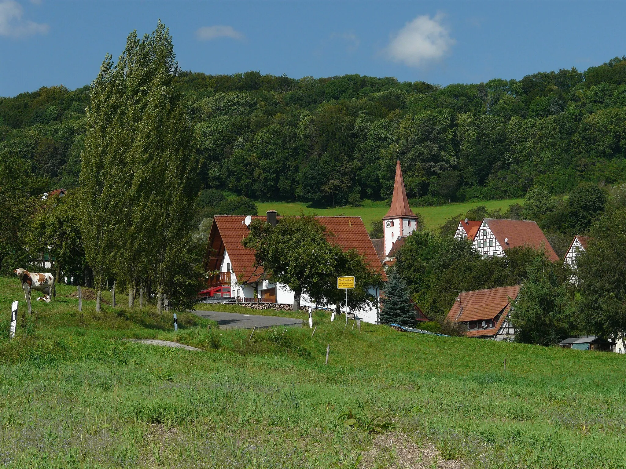 Photo showing: Oberkrumbach, part of the municipality of Kirchensittenbach