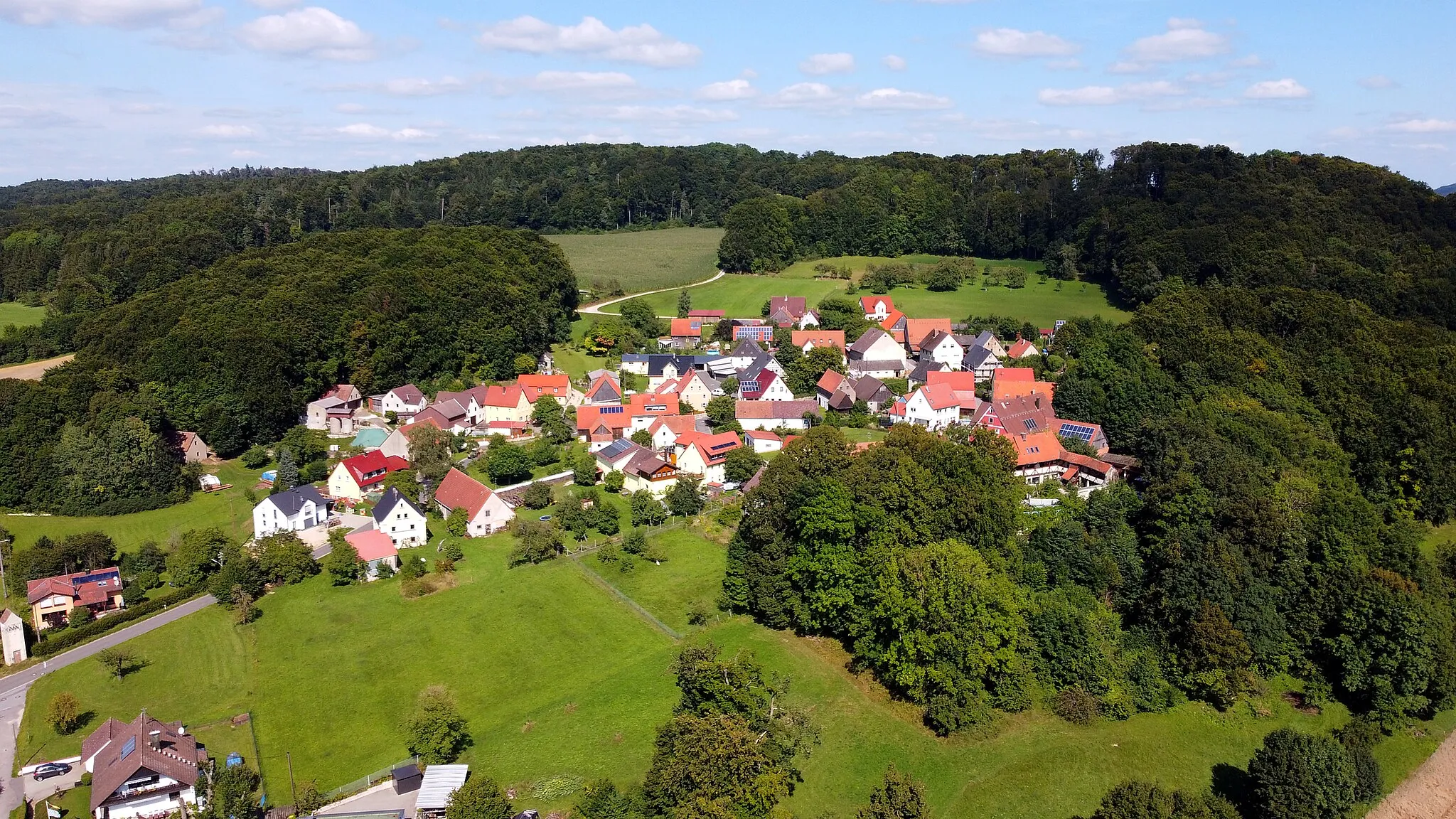 Photo showing: Luftbild von Winterstein.