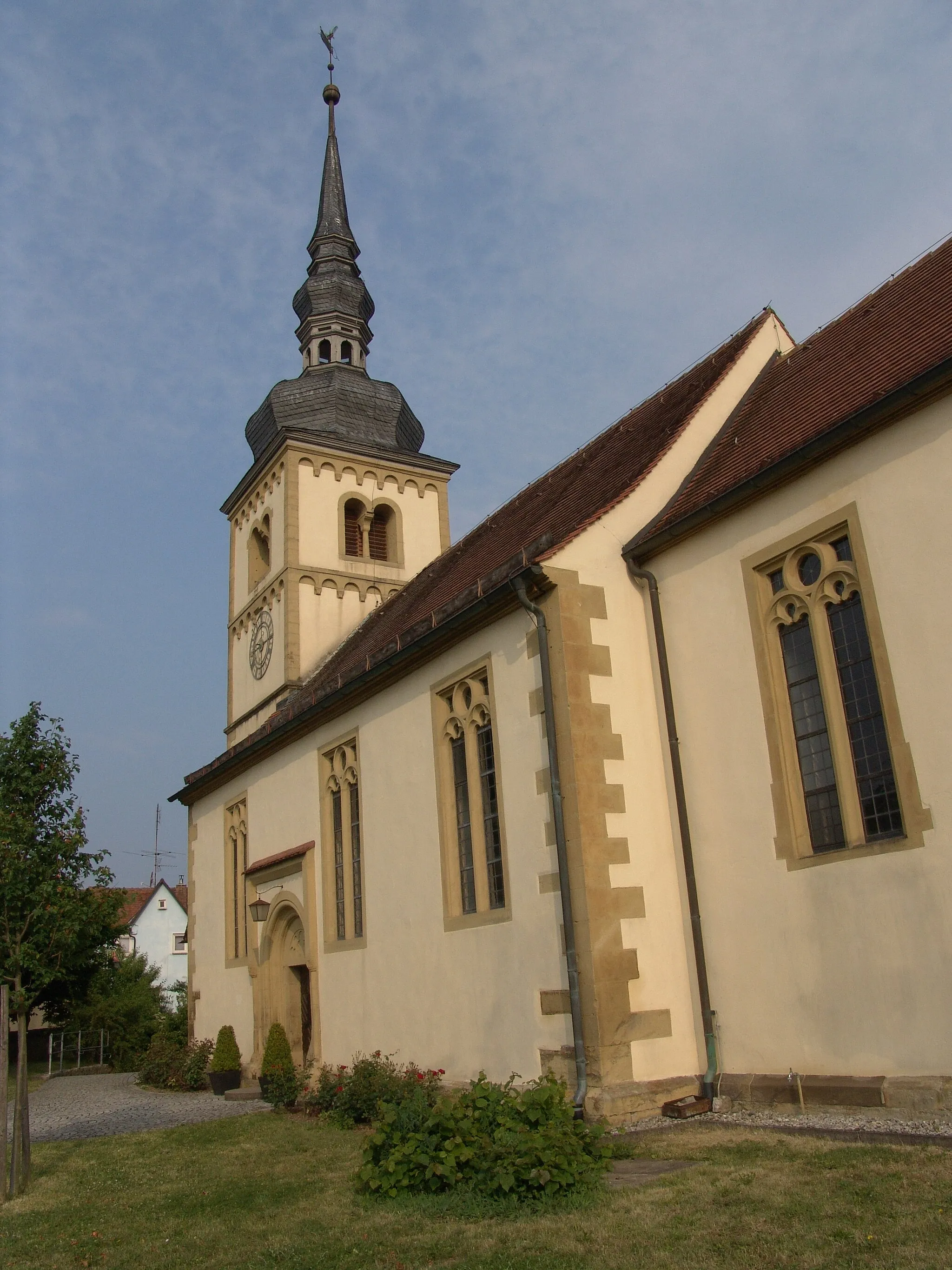 Photo showing: evang.-luth. Kirche St. Johannes in Gnötzheim