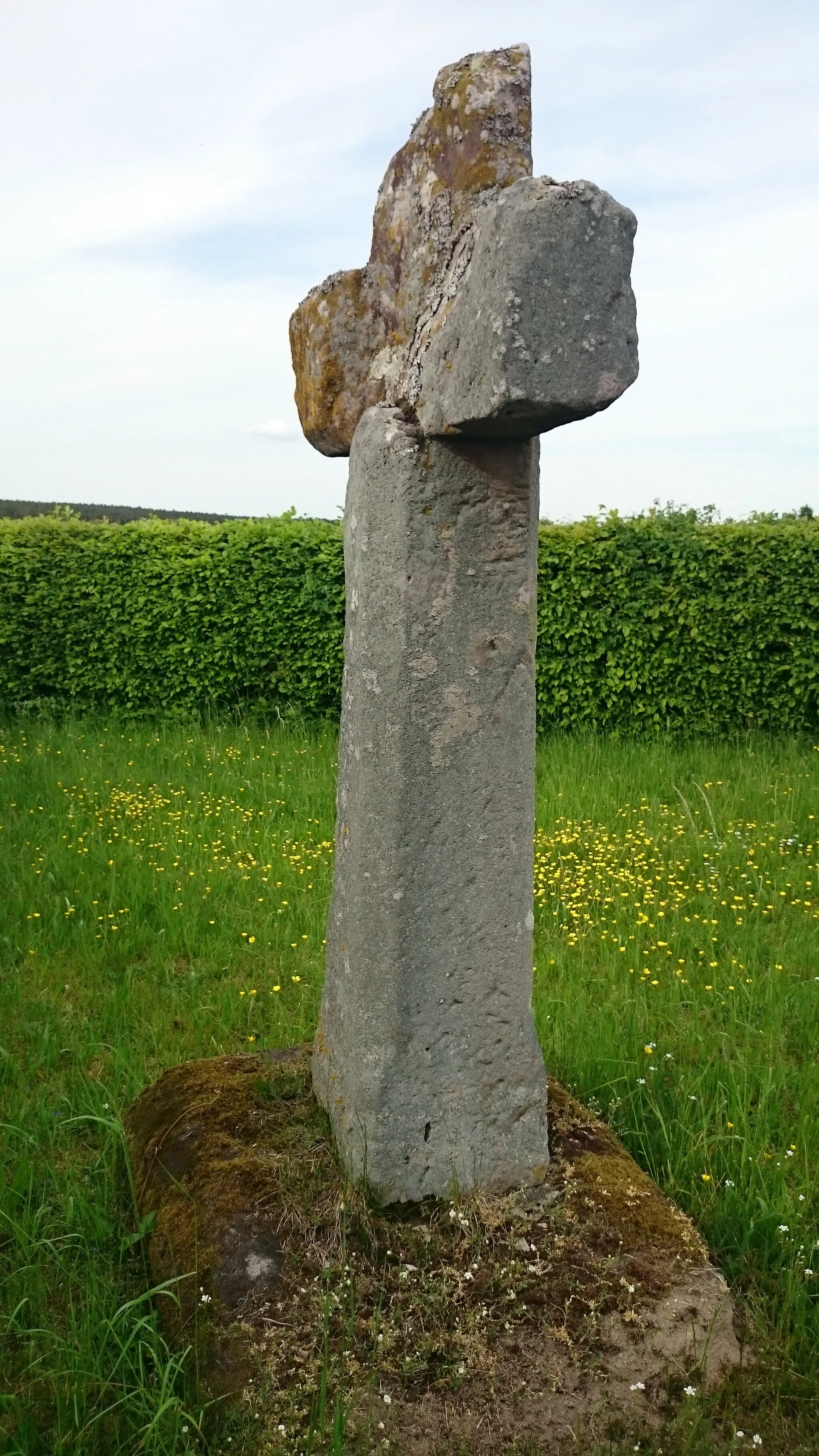 Photo showing: Sühnekreuz bei Linden (Markt Erlbach)