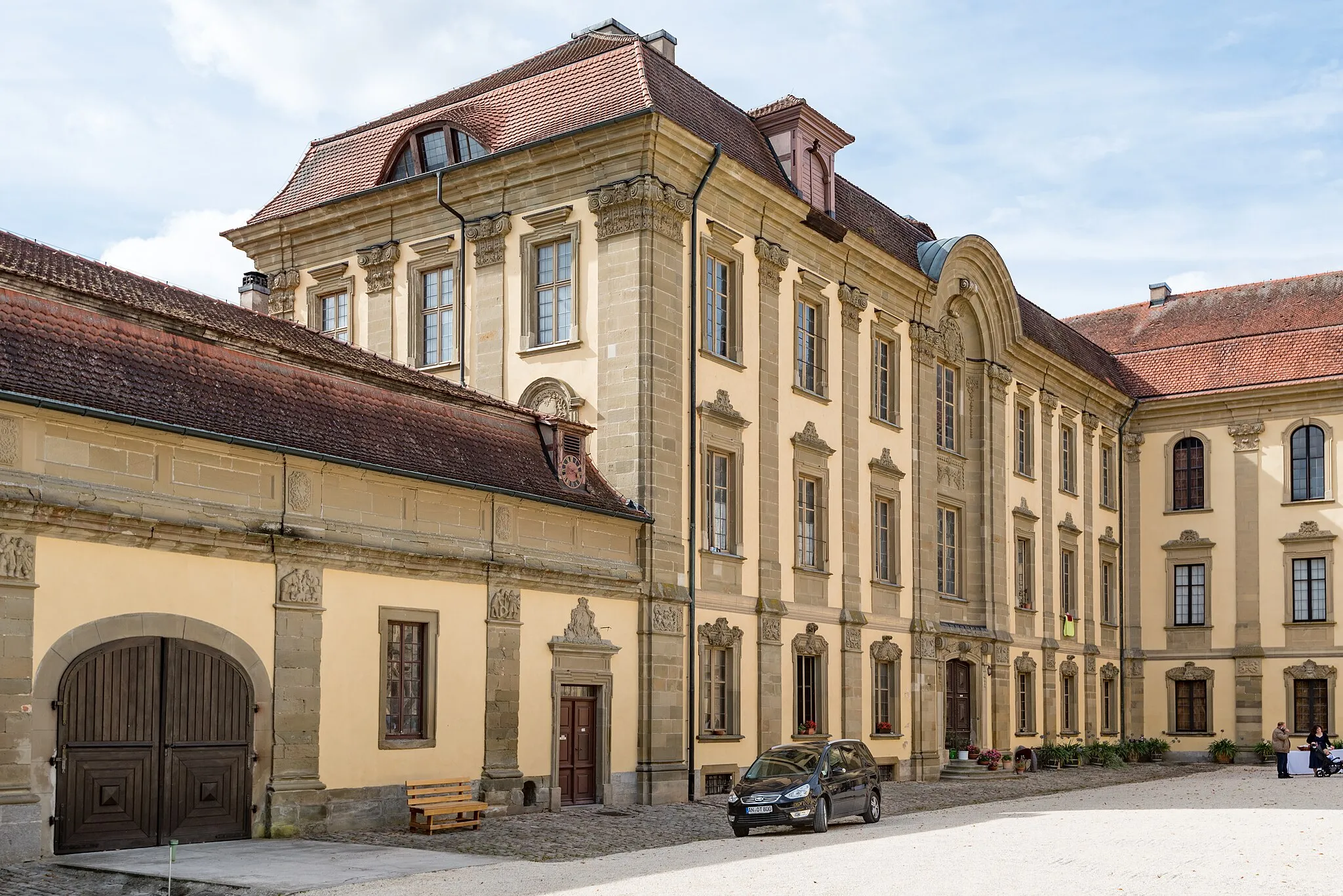 Photo showing: Schillingsfürst, Am Wall 14, Schloss Schillingsfürst, von Osten