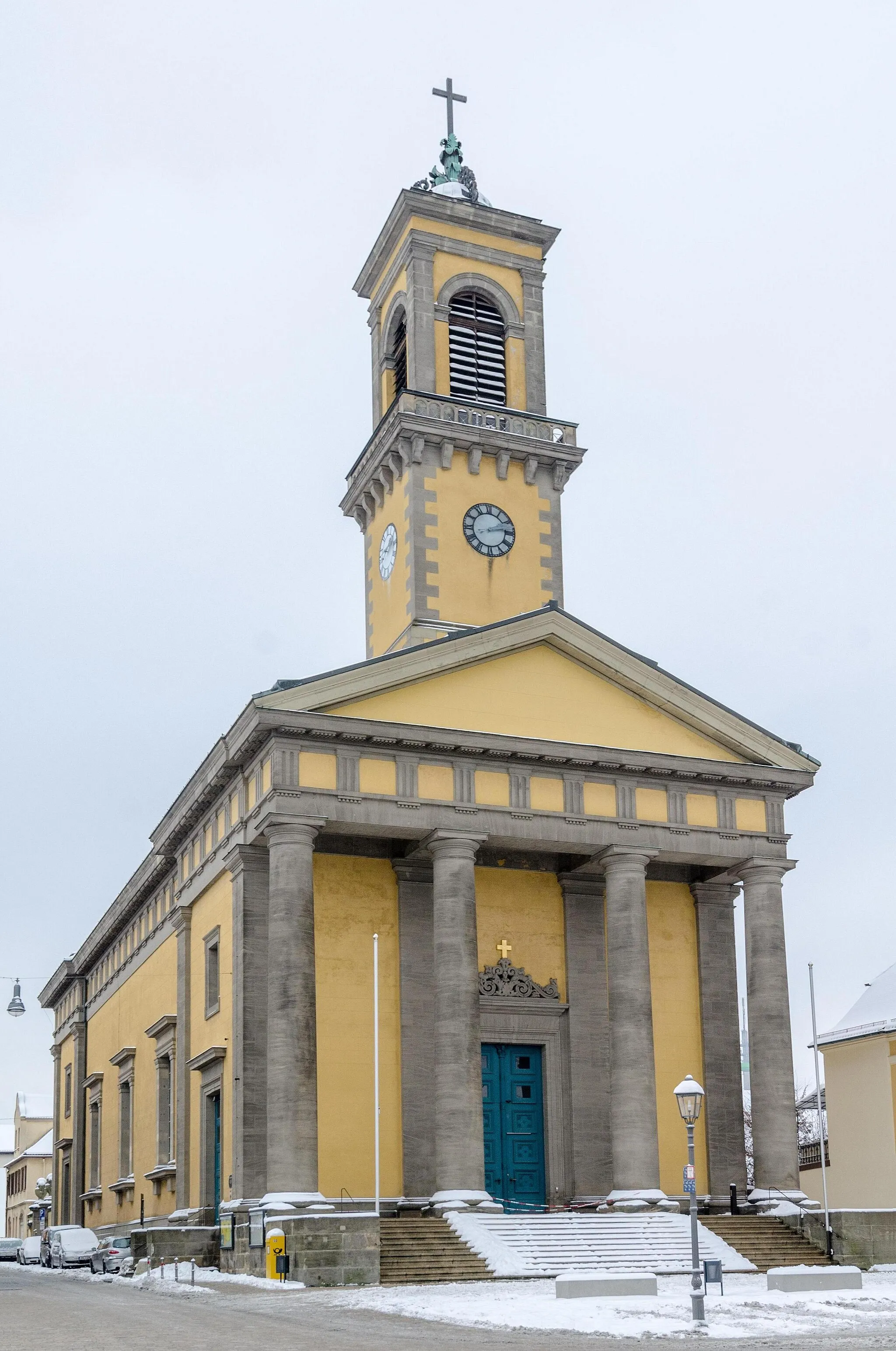 Photo showing: Ansbach, kath. Kirche St. Ludwig am Karlsplatz