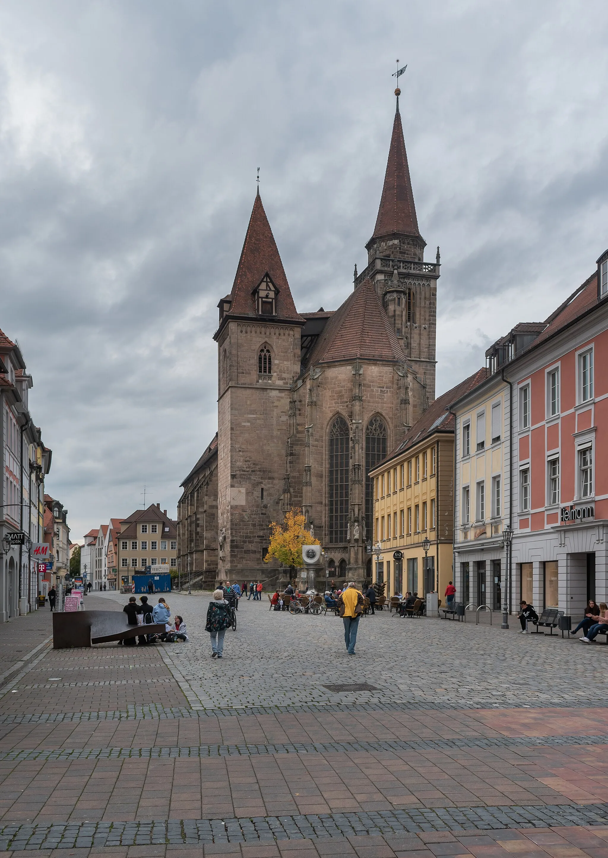 Photo showing: Saint John the Baptist church in Ansbach, Bavaria, Germany