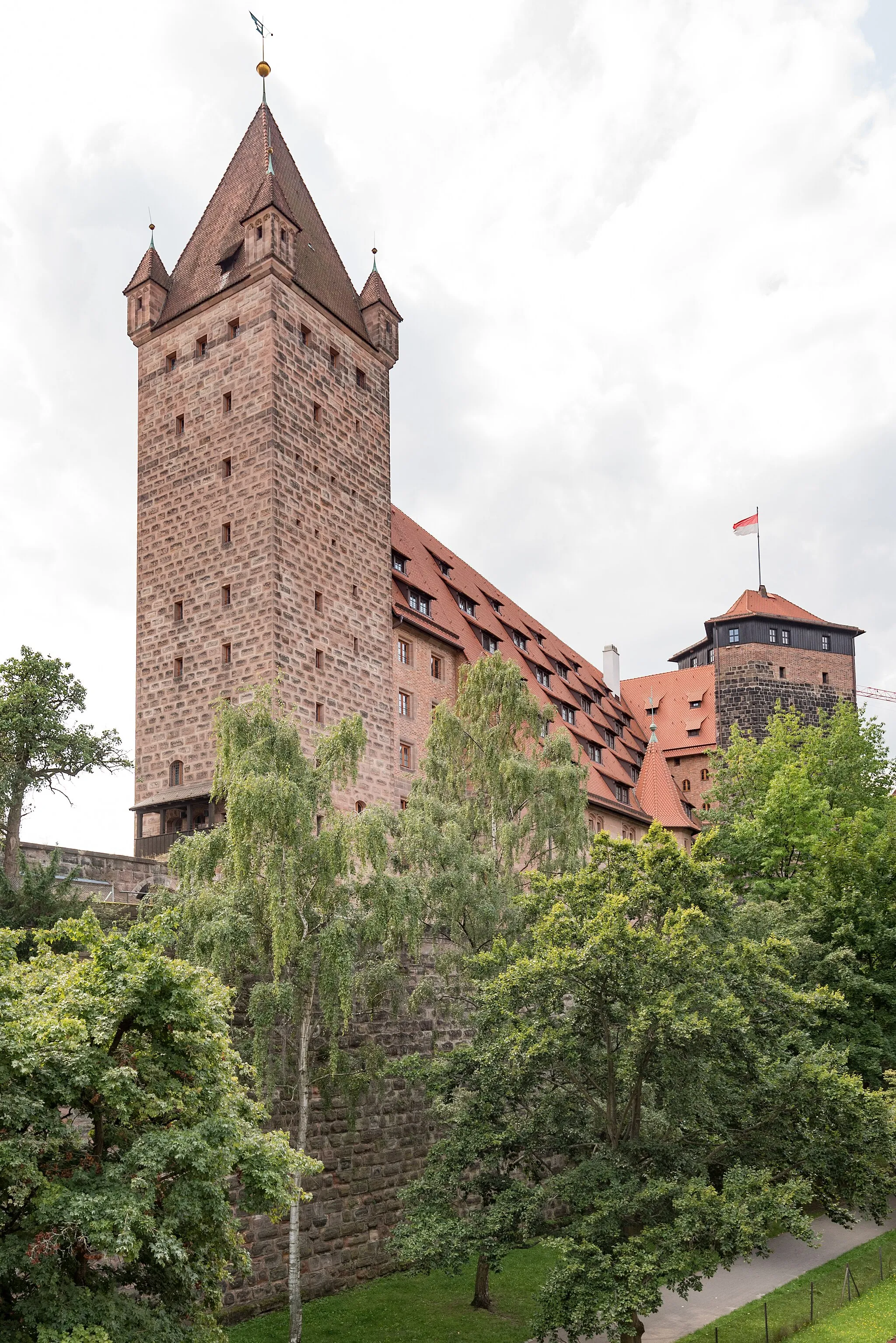 Photo showing: Nürnberg, Stadtbefestigung, Mauerturm Schwarzes A, sogenannter Luginsland