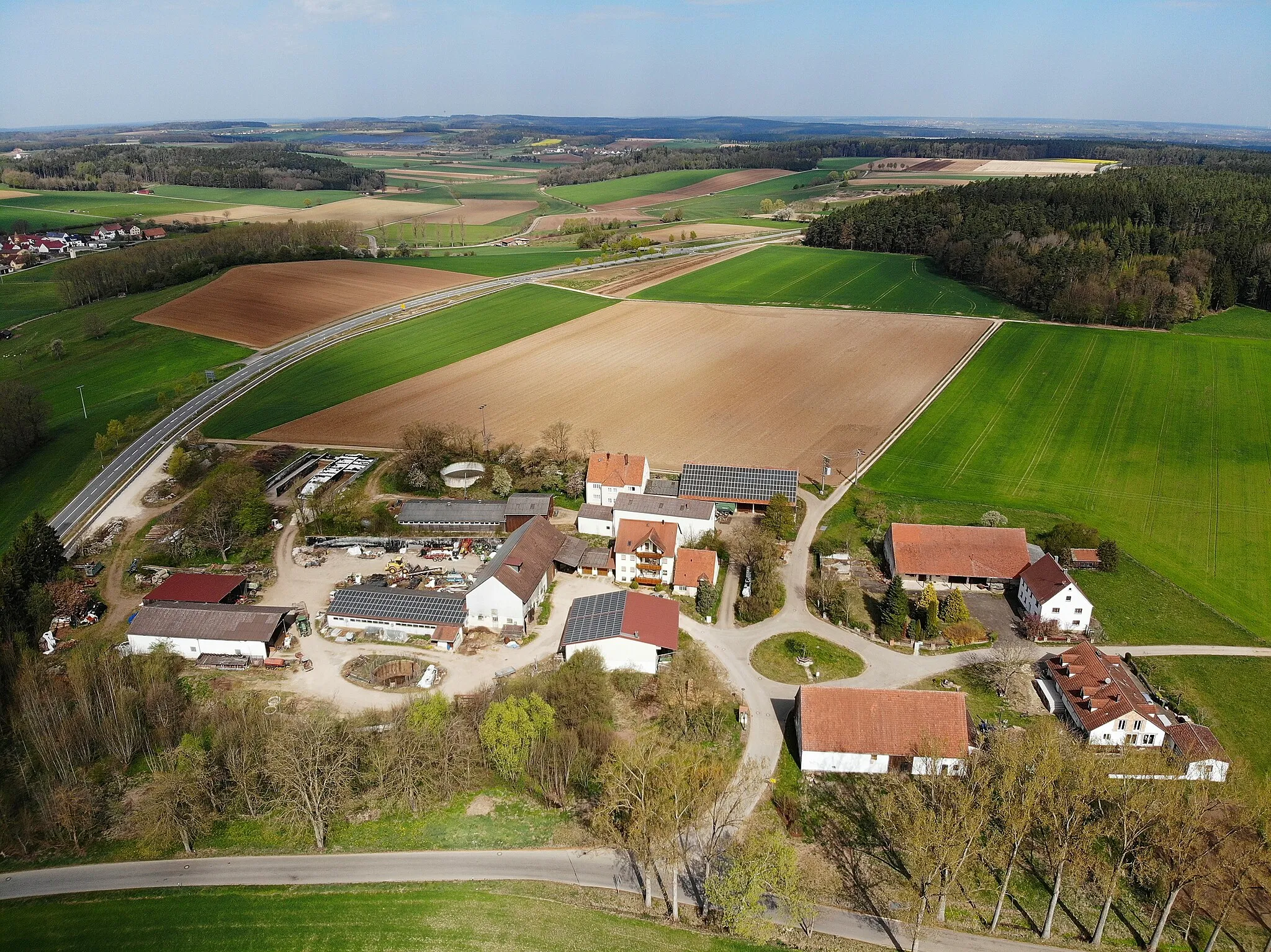 Photo showing: Steinacker (Gunzenhausen) Luftaufnahme (2020)