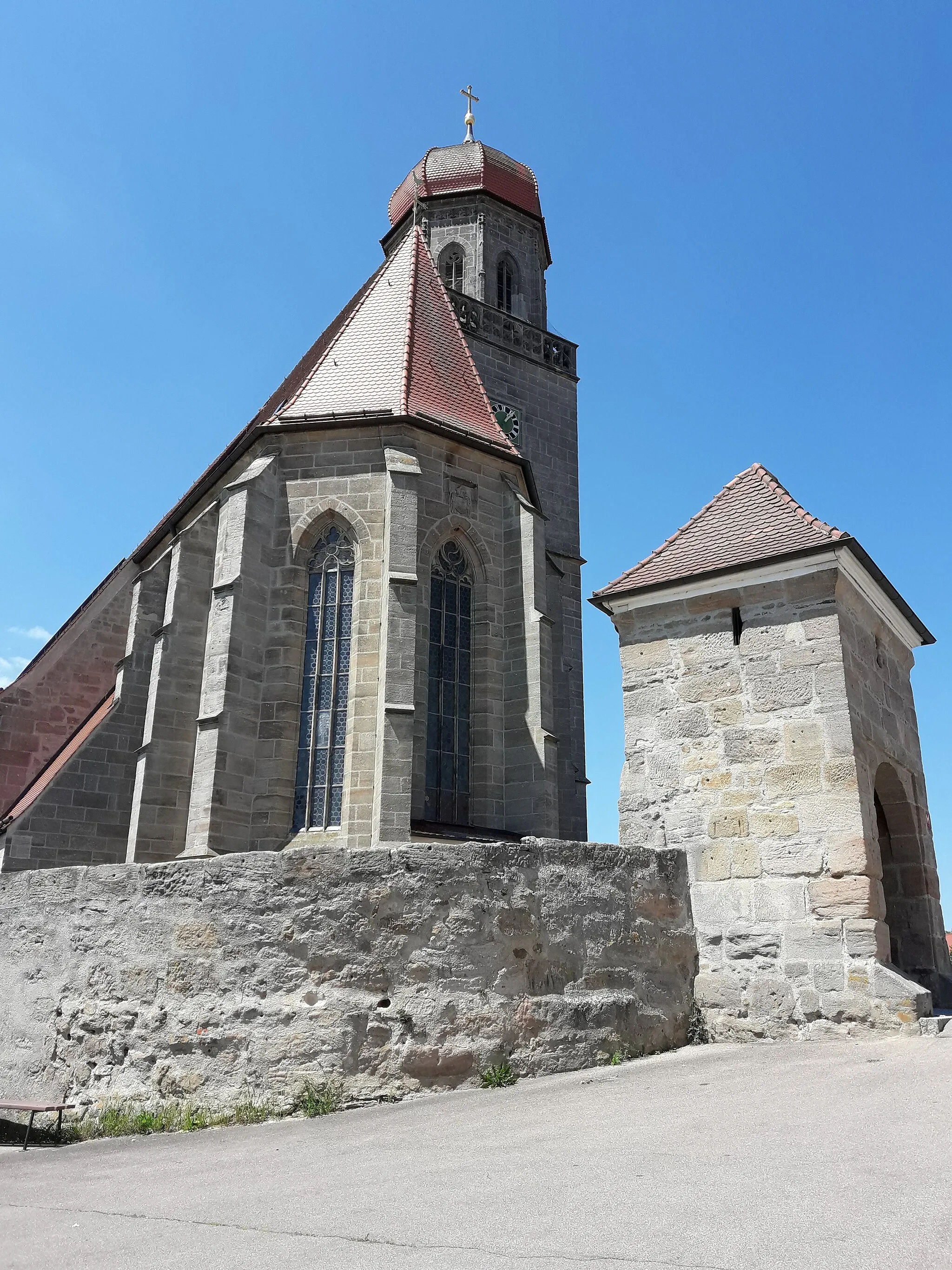 Photo showing: Wehrkirche Grosslellefeld