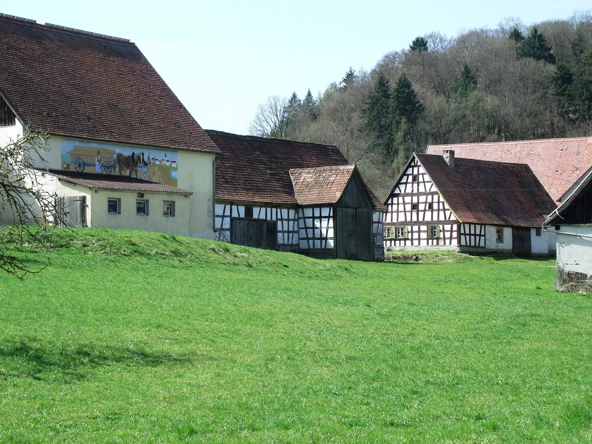 Photo showing: Schwand, Ortsteil von Leutershausen im Landkreis Ansbach