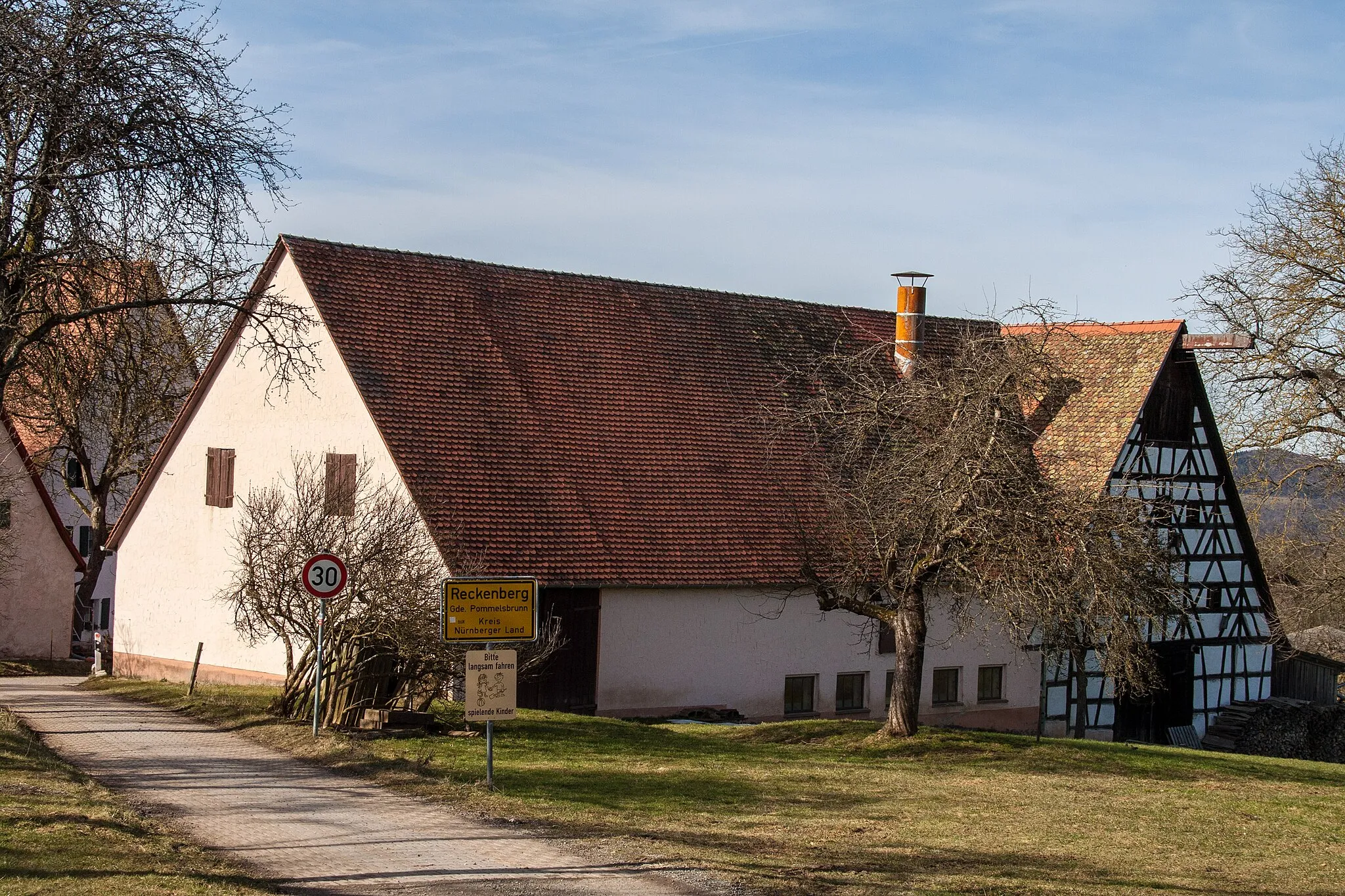 Photo showing: Reckenberg, Pommelsbrunn, Ortsansicht