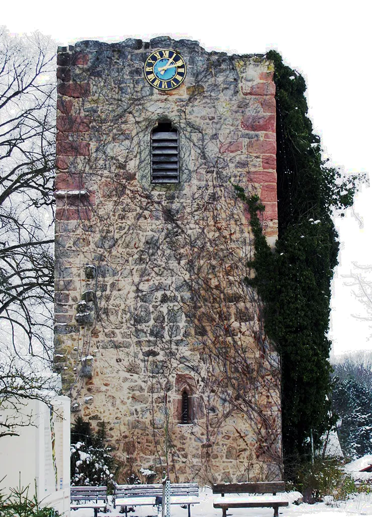 Photo showing: Turmruine Großbreitenbronn (bei Merkendorf)