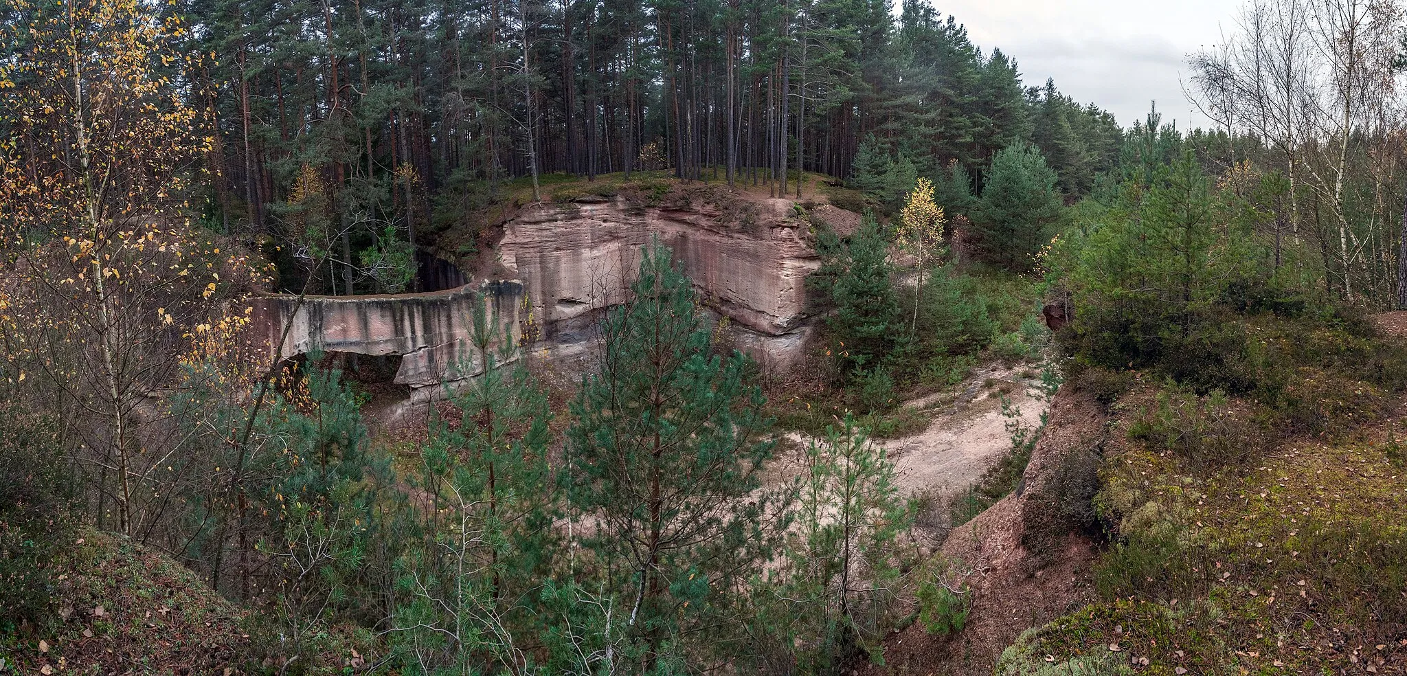 Photo showing: Historische Steinbrüche Wernsbach