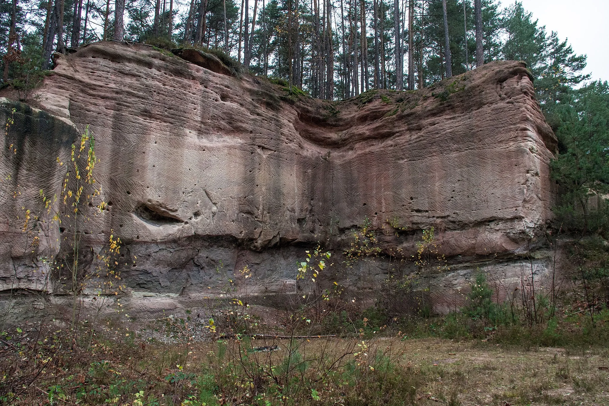 Photo showing: Historische Steinbrüche Wernsbach