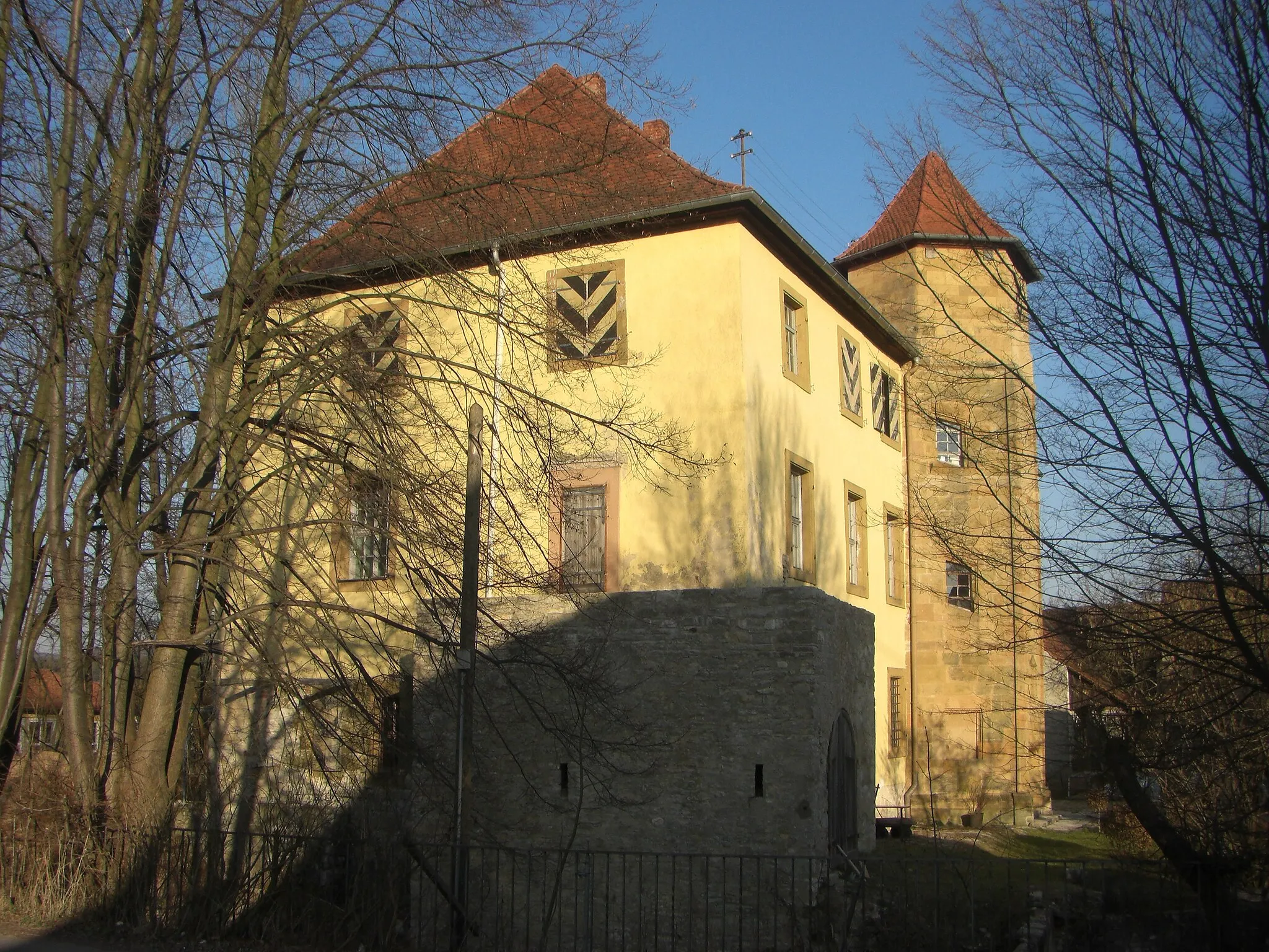 Photo showing: Rittergut / Schloss Ermreuth von Westen, Neunkirchen am Brand, Oberfranken, Bayern, Deutschland