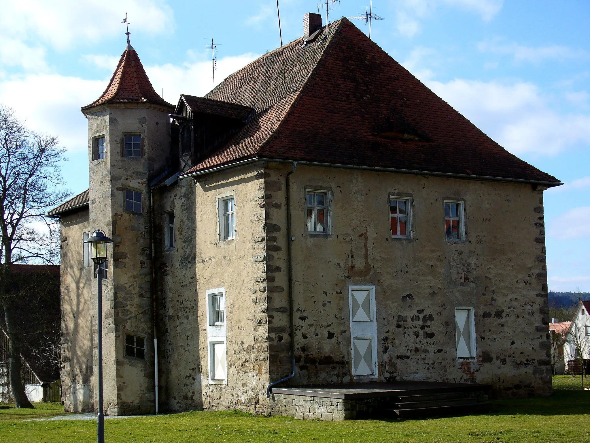 Photo showing: Bildinhalt: Lehrberger Schloss im Februar 2014
Aufnahmeort: Lehrberg, Deutschland