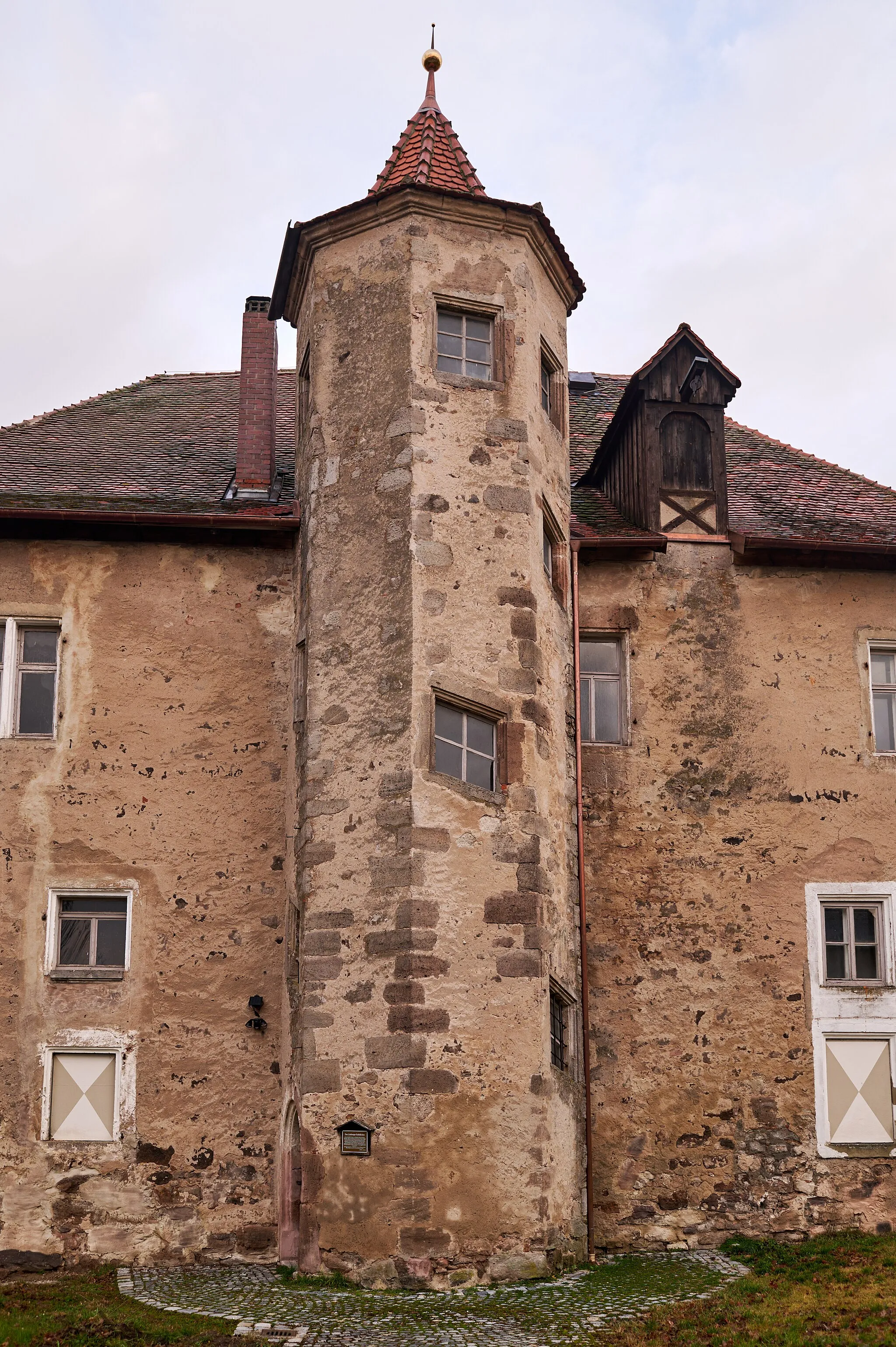 Photo showing: Lehrberg: Schulweg 3