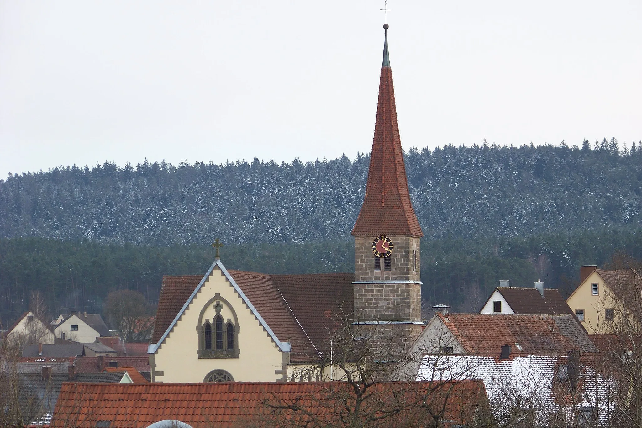Photo showing: St. Nikolauskirche in Mitteleschenbach