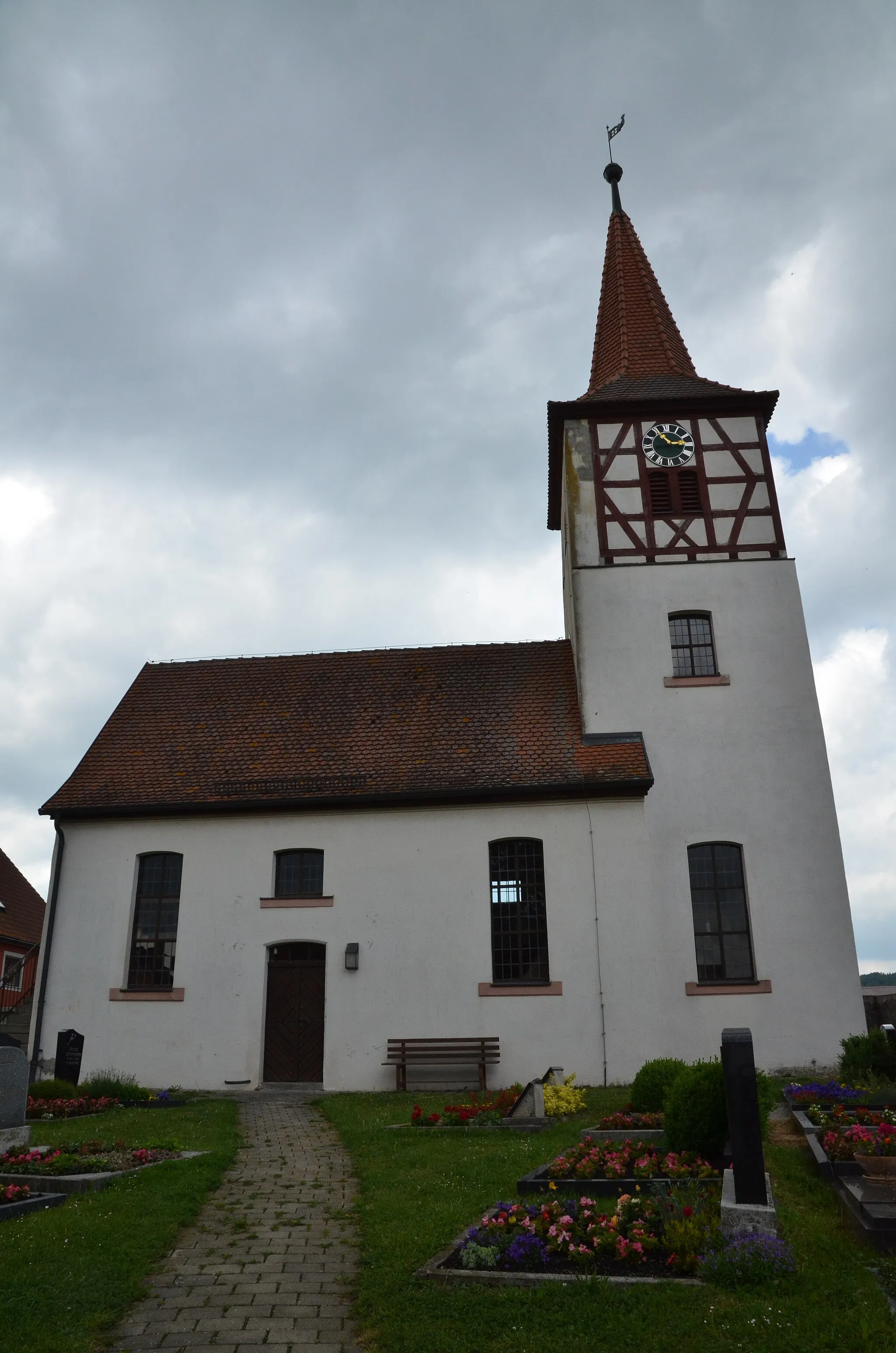 Photo showing: evang.-luth. Kirche St. Kilian und Kunigunde in Berglein