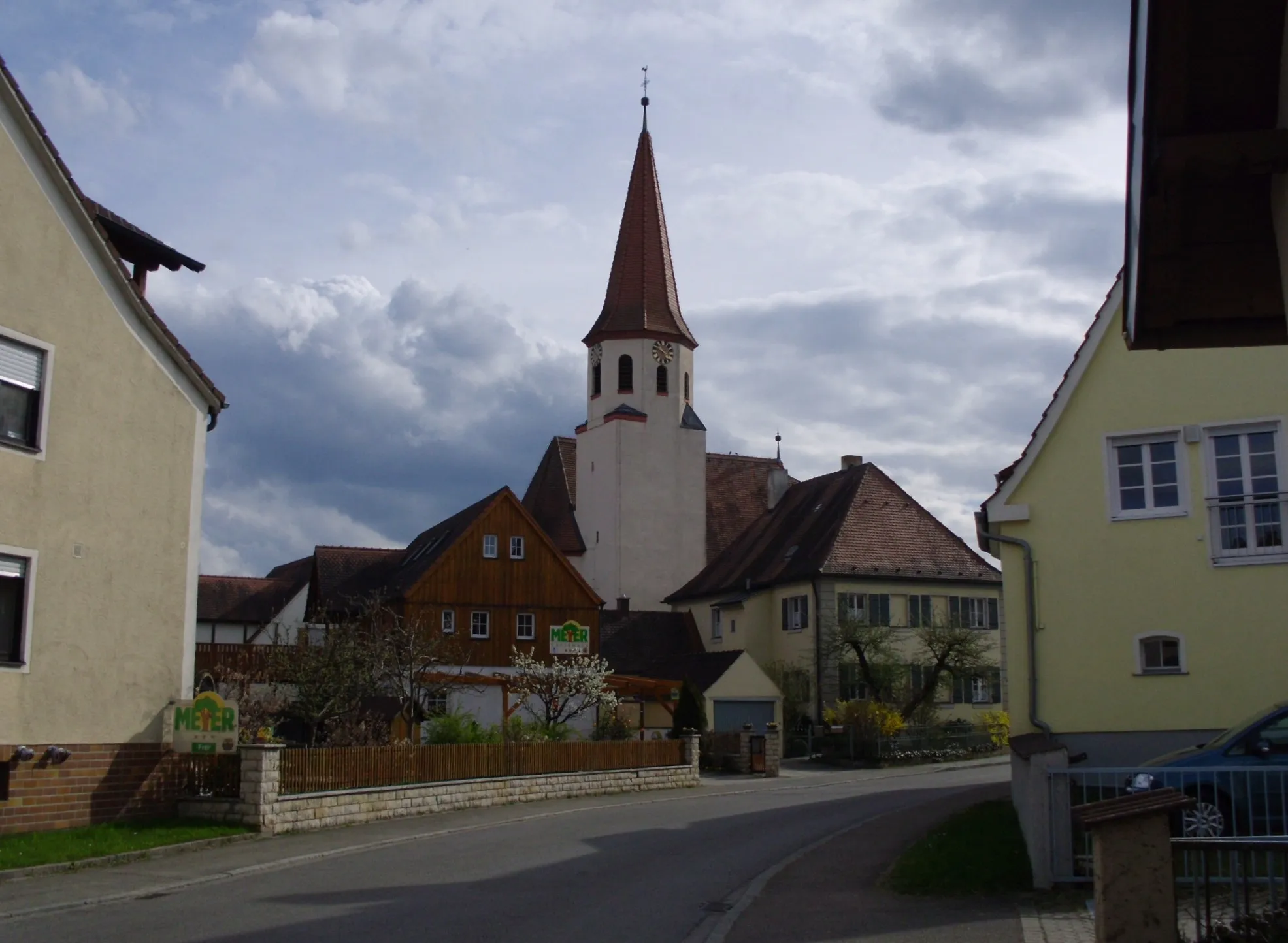 Photo showing: Ortsmitte von Laubenzedel, einem Gemeindeteil von Gunzenhausen im mittelfränkischen Landkreis Weißenburg-Gunzenhausen