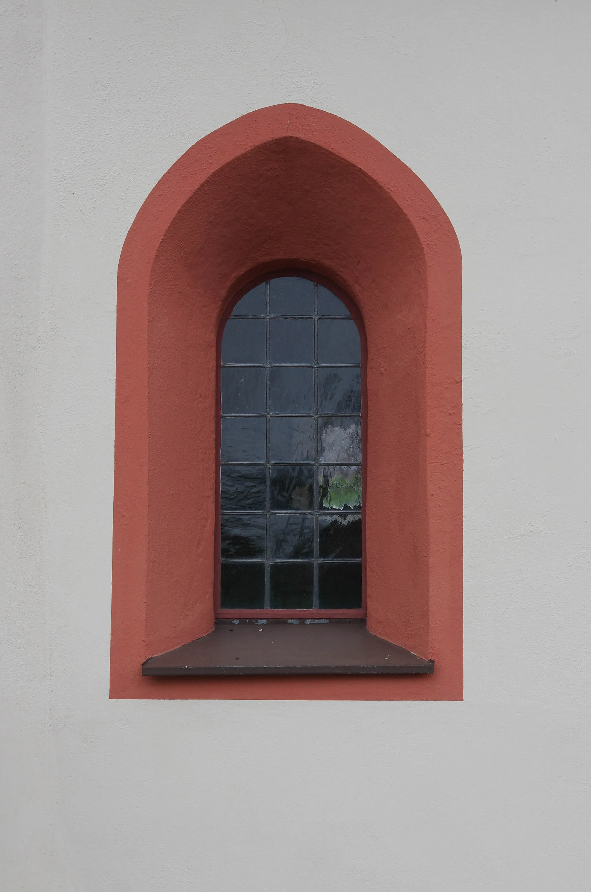 Photo showing: Wassertrüdingen-Schobdach, Evangelische Filialkirche St.Johannis; aussen; Apsisfenster