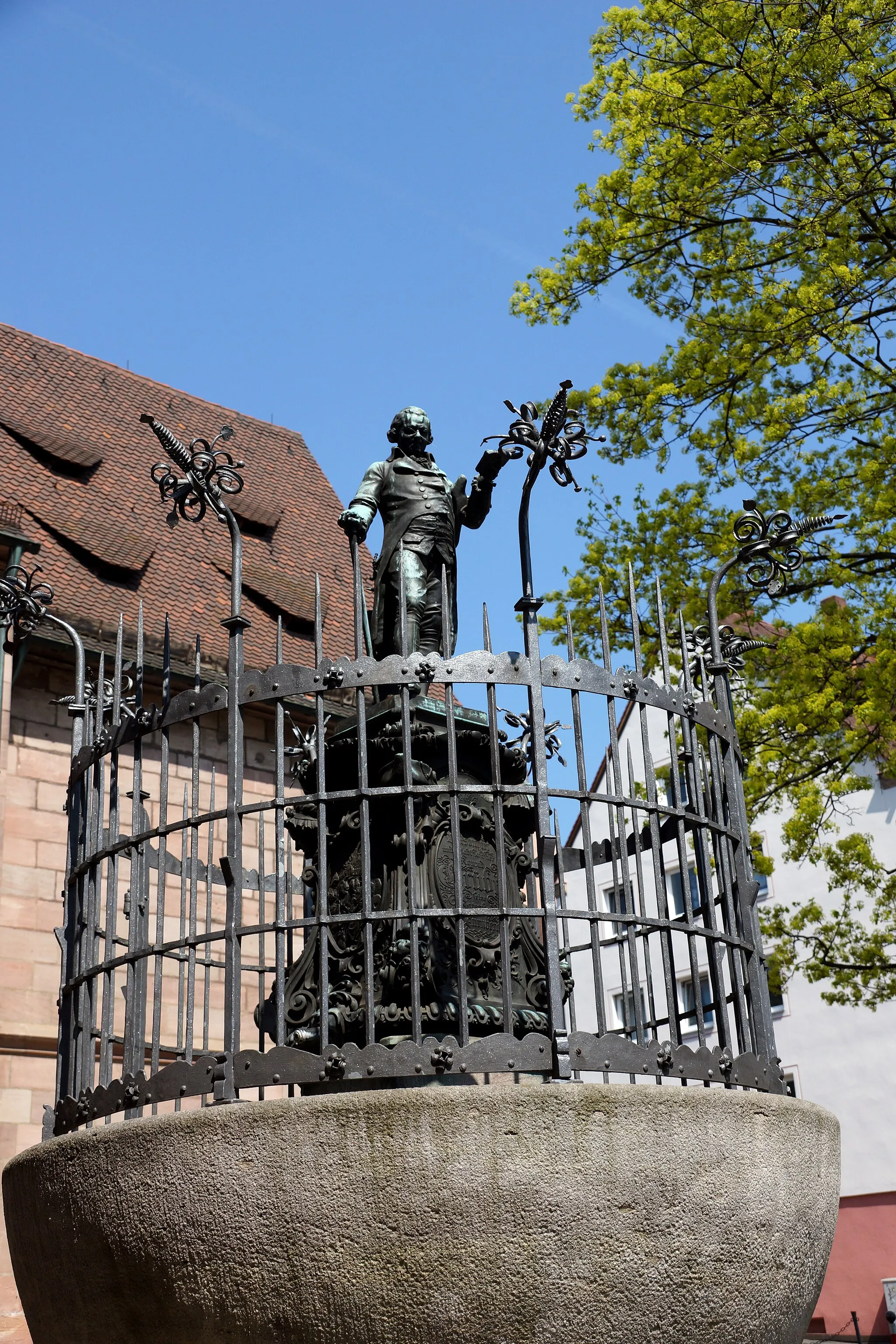 Photo showing: Der Grübel-Brunnen vor dem Laufer Torturm in Nürnberg: