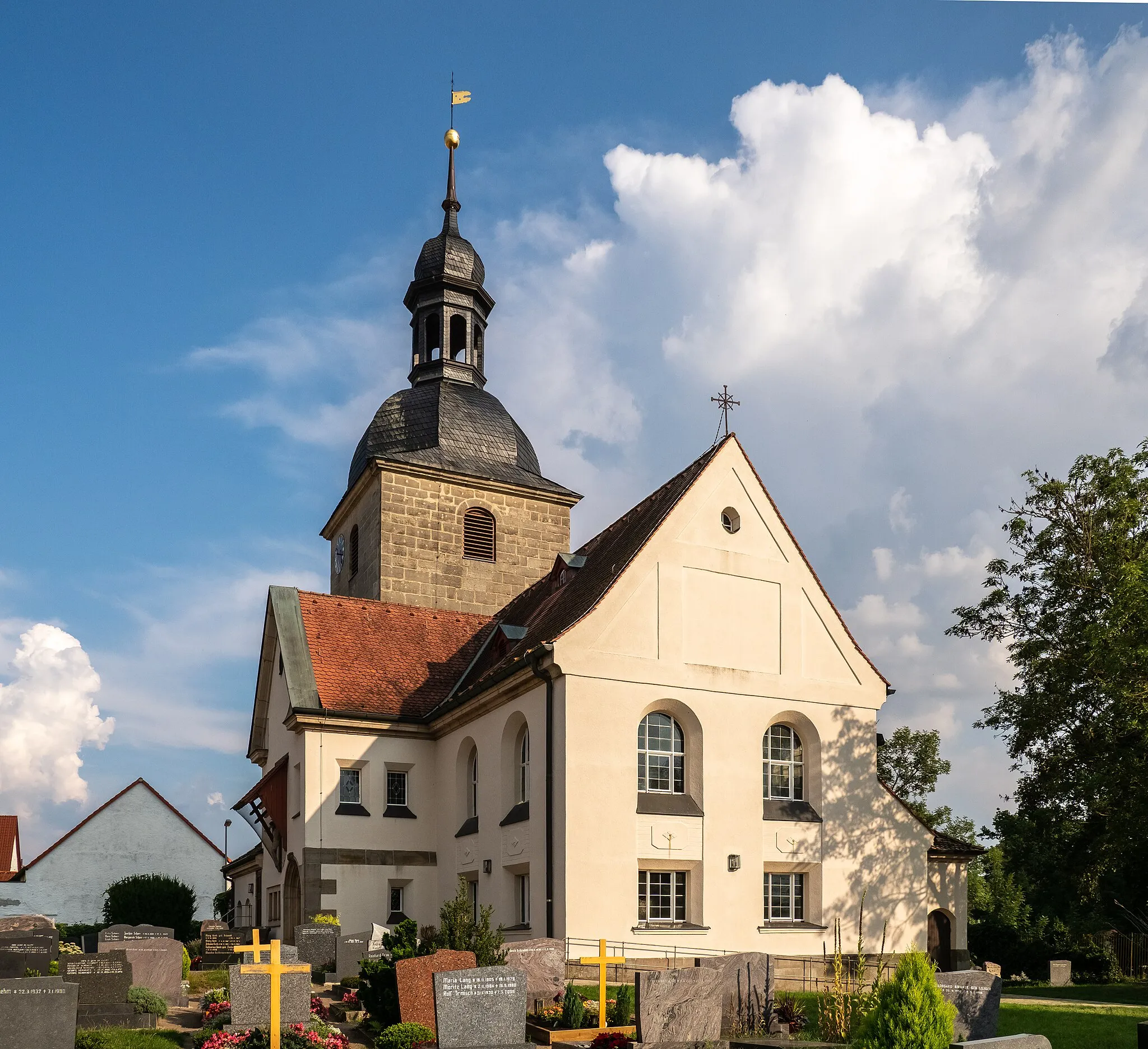 Photo showing: Evang.-Luth. parish church in Kairlindach Kairlindacher Straße 36