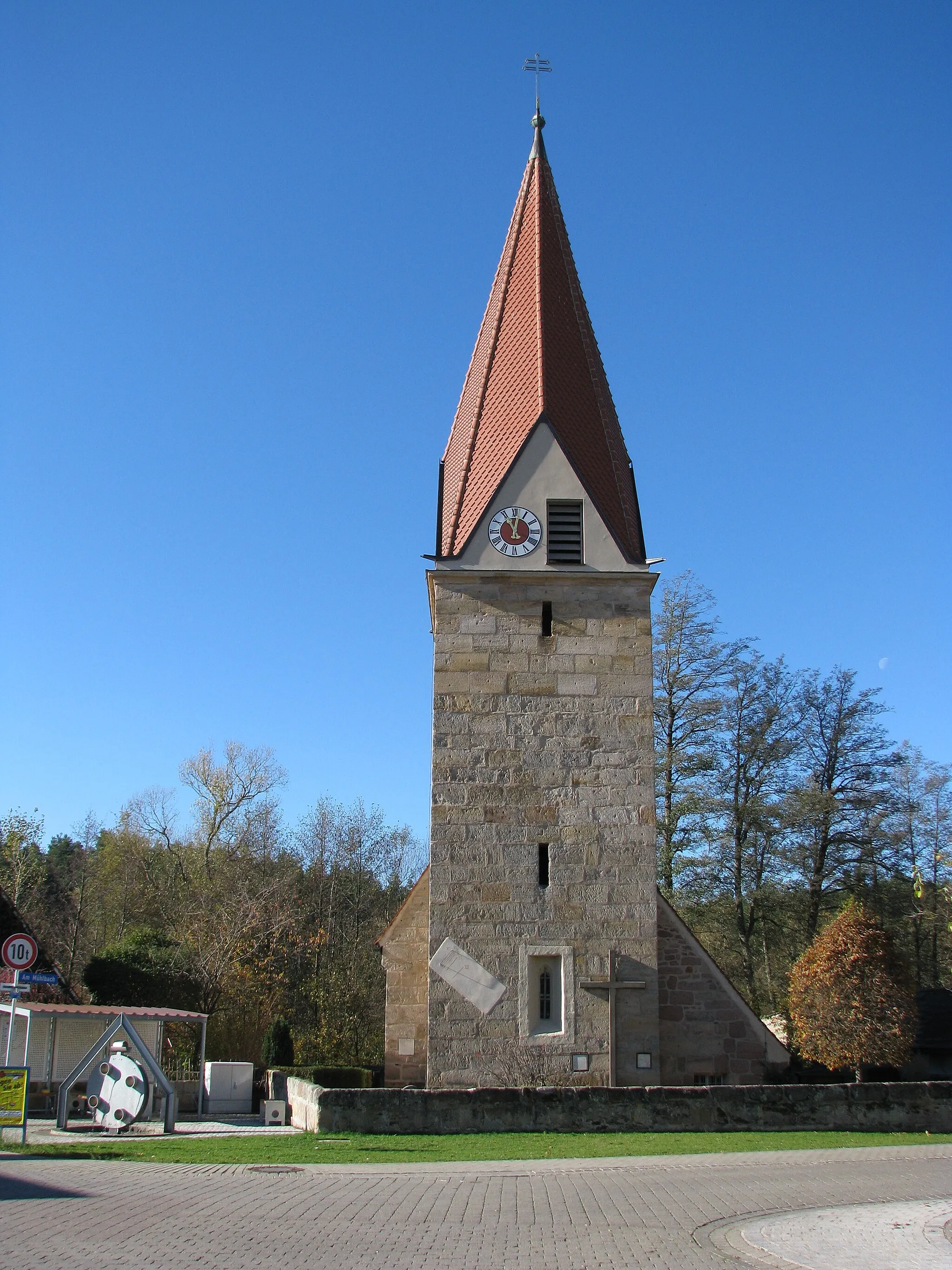 Photo showing: Hofstetten, Ortsteil von Hilpoltstein im mittelfränkischen Landkreis Roth, Katholische Filialkirche Mariä Verkündigung