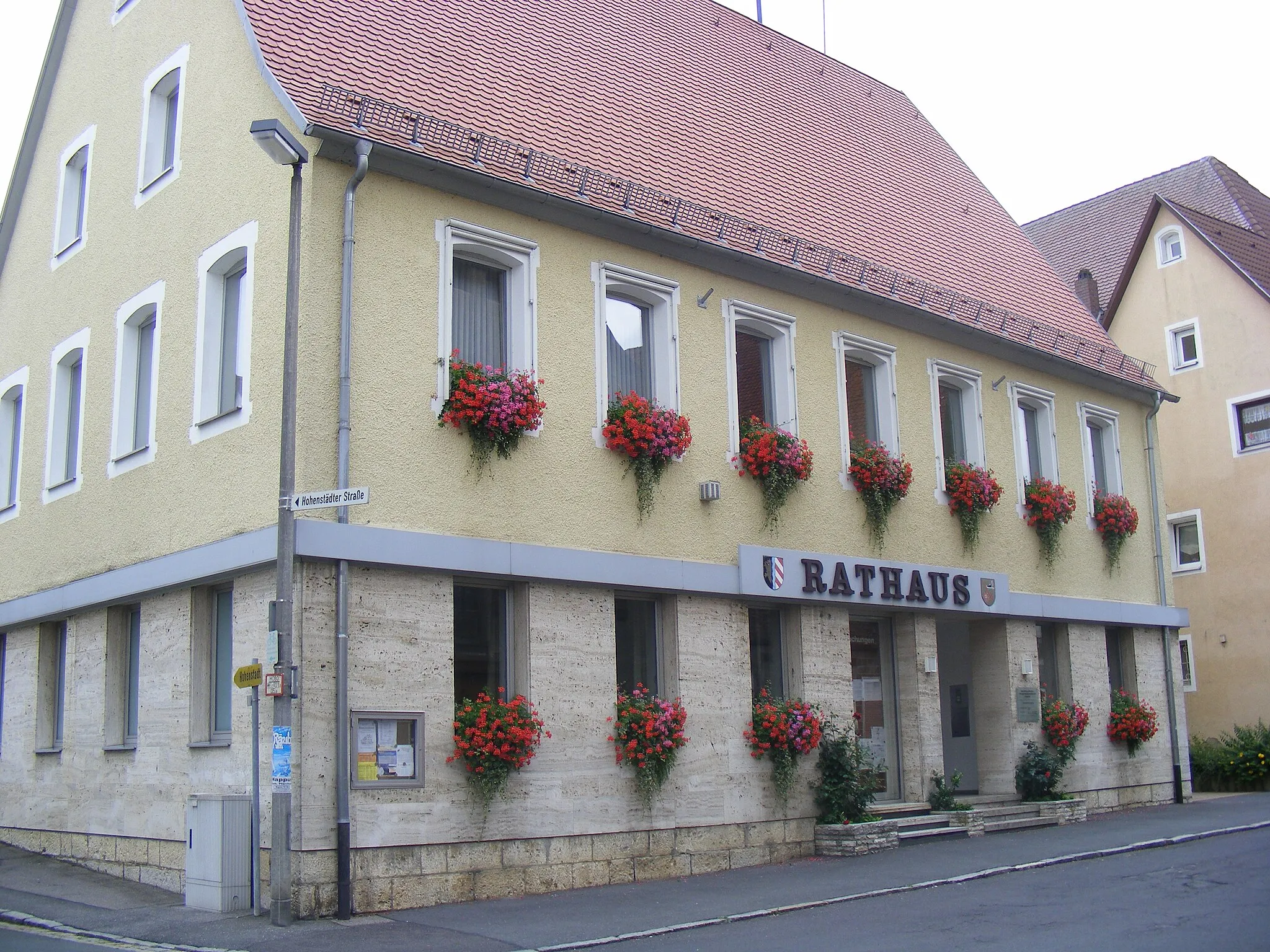 Photo showing: Townhall Happburg, Bavaria, Germany