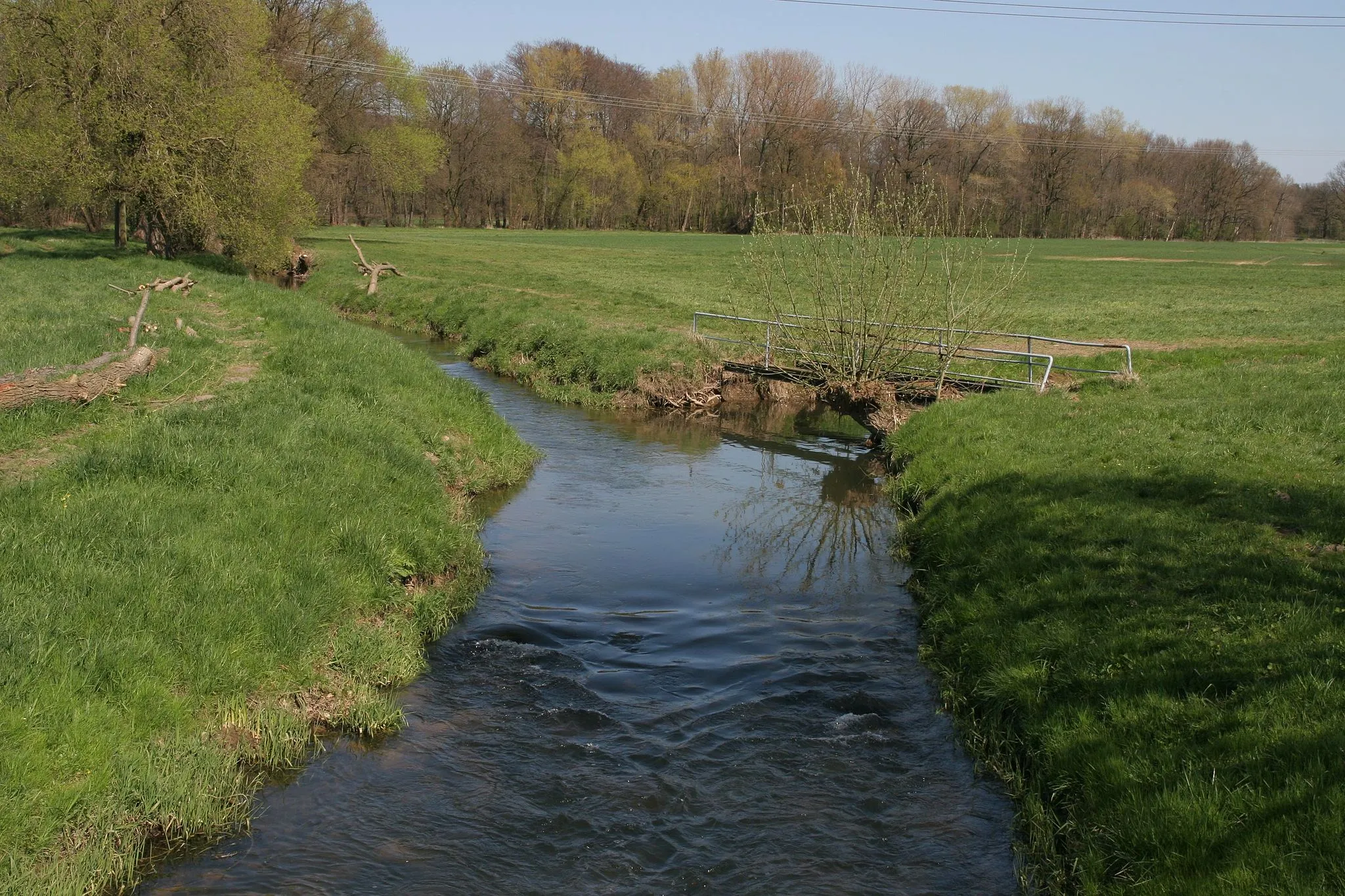 Photo showing: Bissendorf: embouchre of the river Wierau into the river Hase