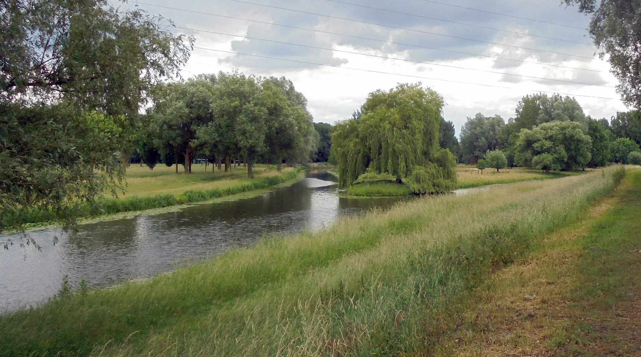 Photo showing: De Vechte nabij Schüttorf - Landkreis Grafschaft Bentheim - Nedersaksen - Duitsland