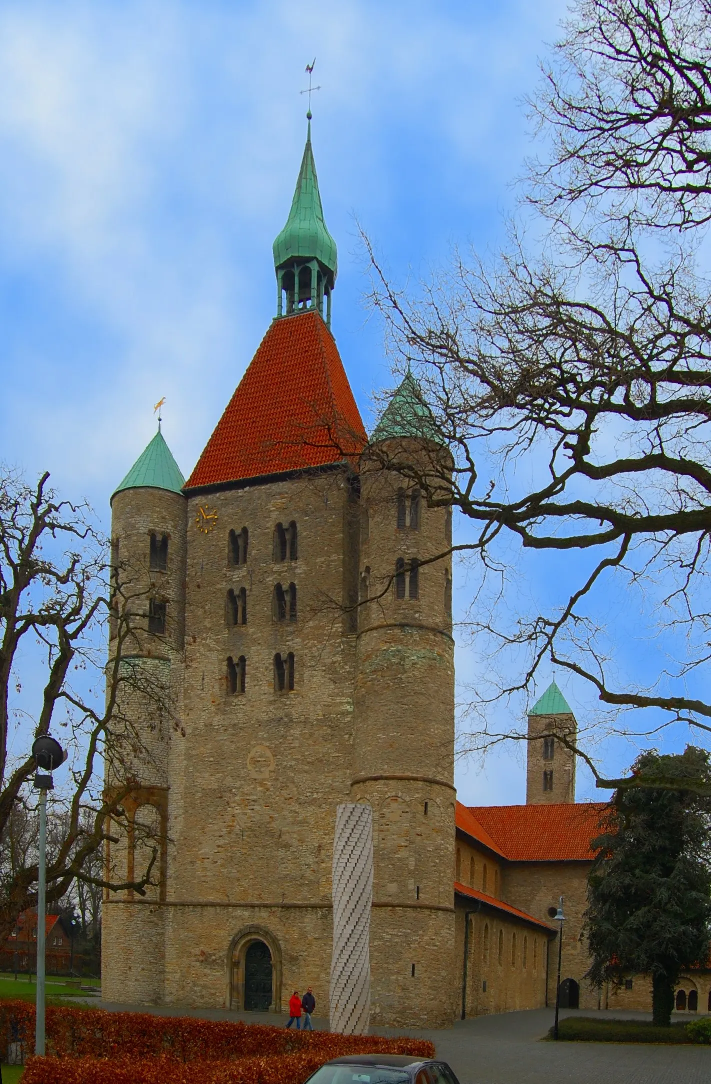 Photo showing: Westwerk der Stiftskirche St. Bonifatius Freckenhorst